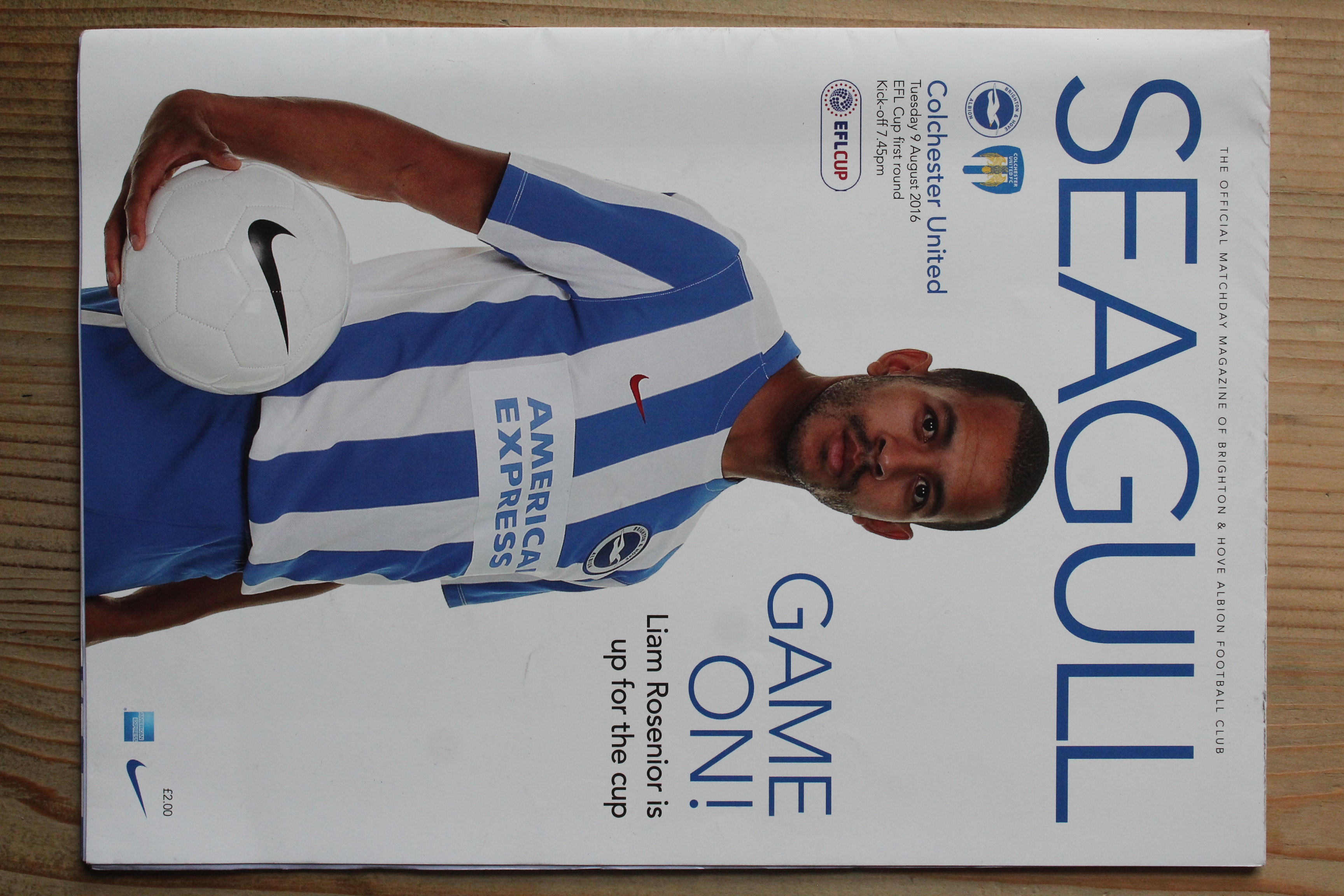 Brighton & Hove Albion FC v Colchester United FC