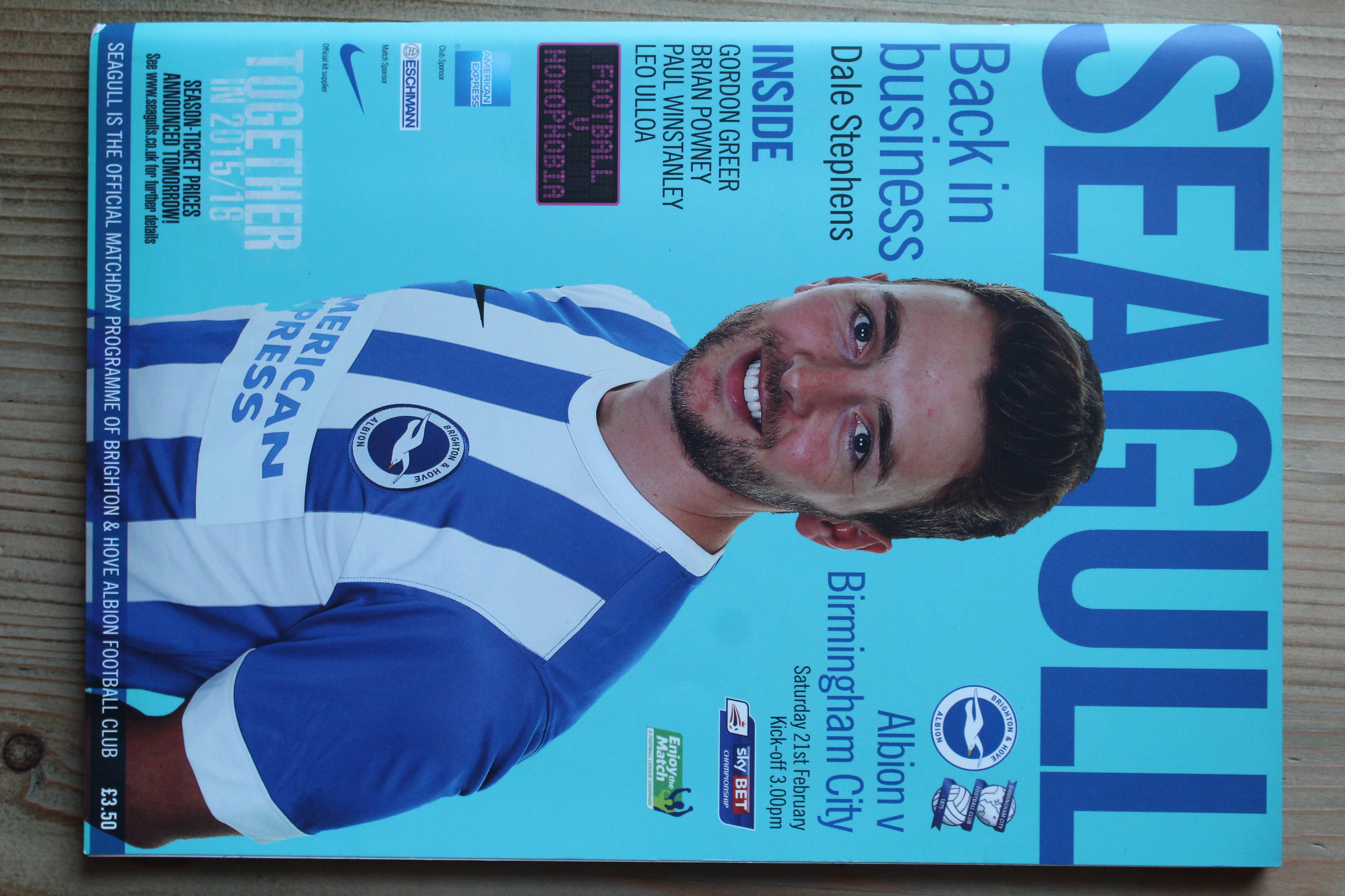 Brighton & Hove Albion FC v Birmingham City FC