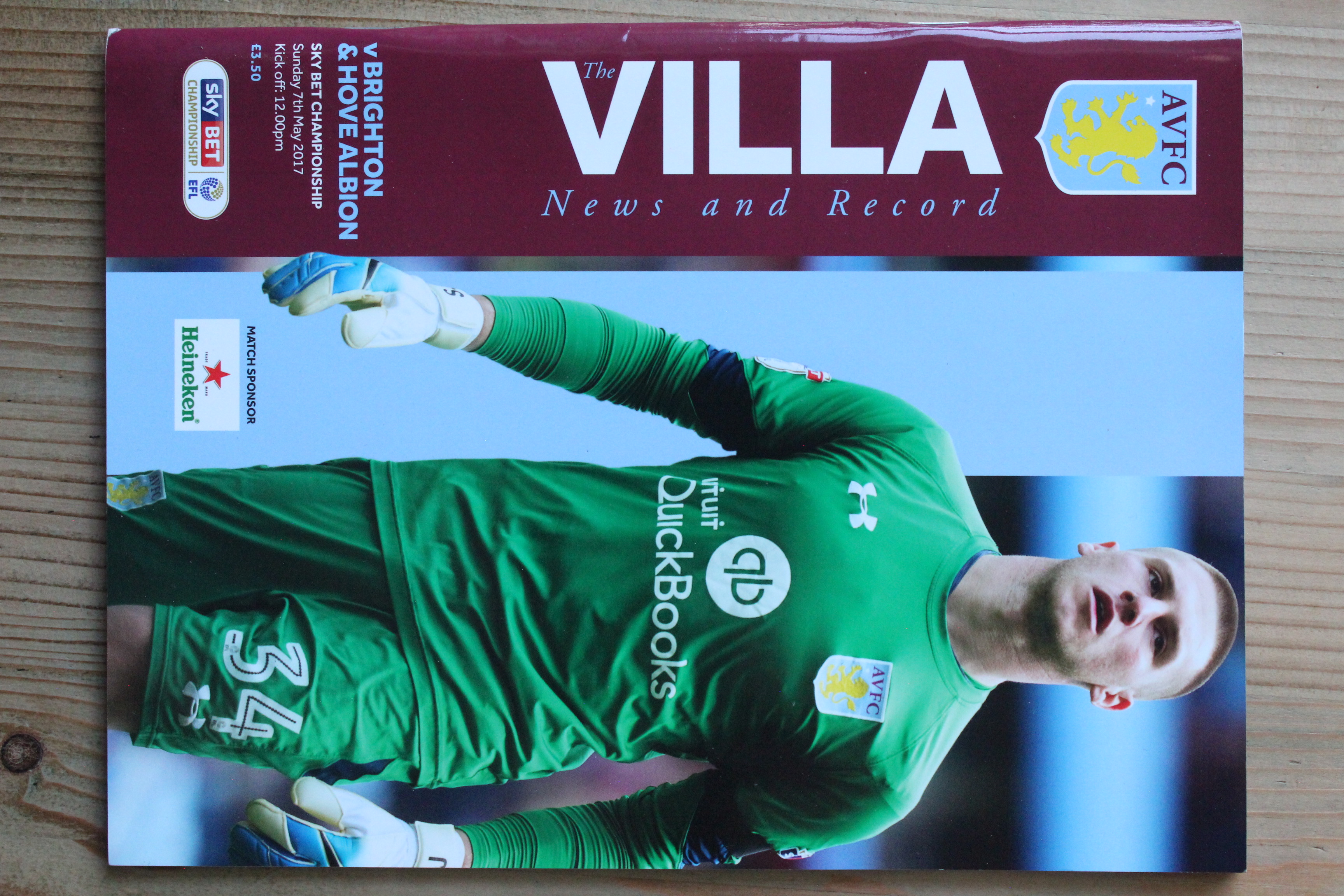 Aston Villa FC v Brighton & Hove Albion FC
