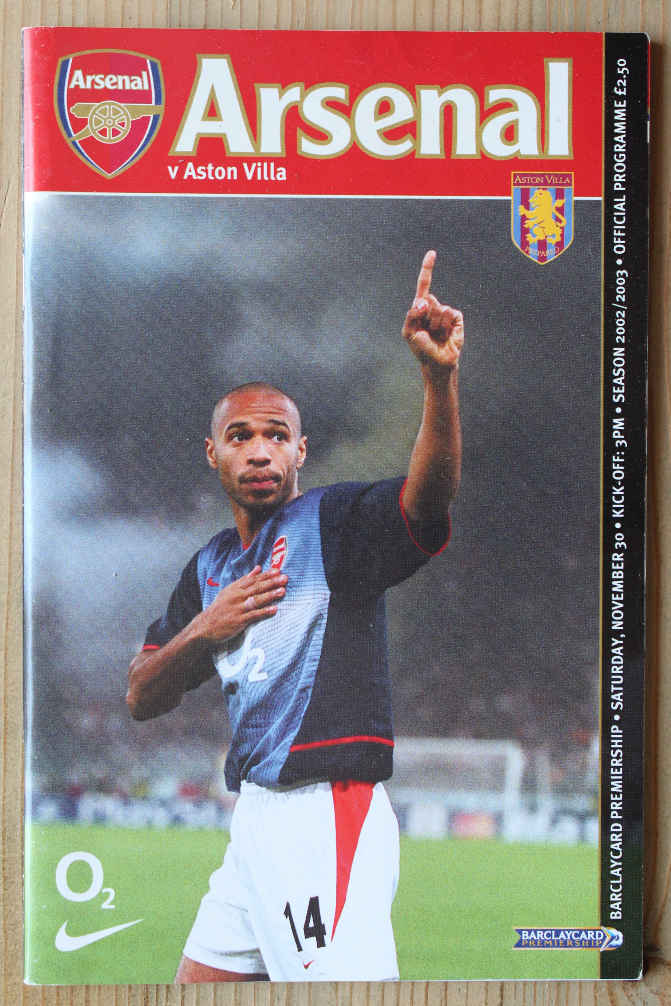 Arsenal FC v Aston Villa FC