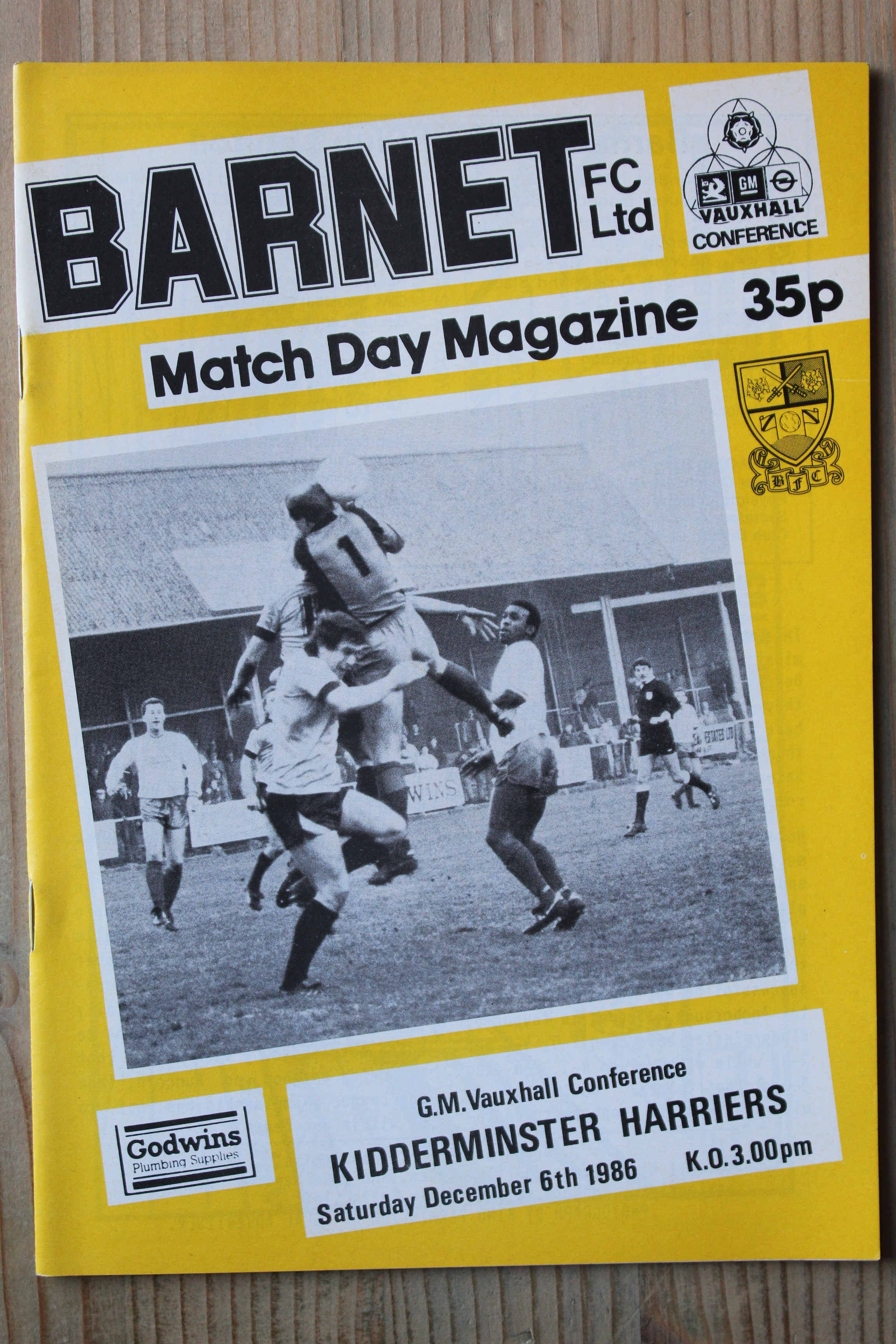 Barnet FC v Kidderminister Harriers