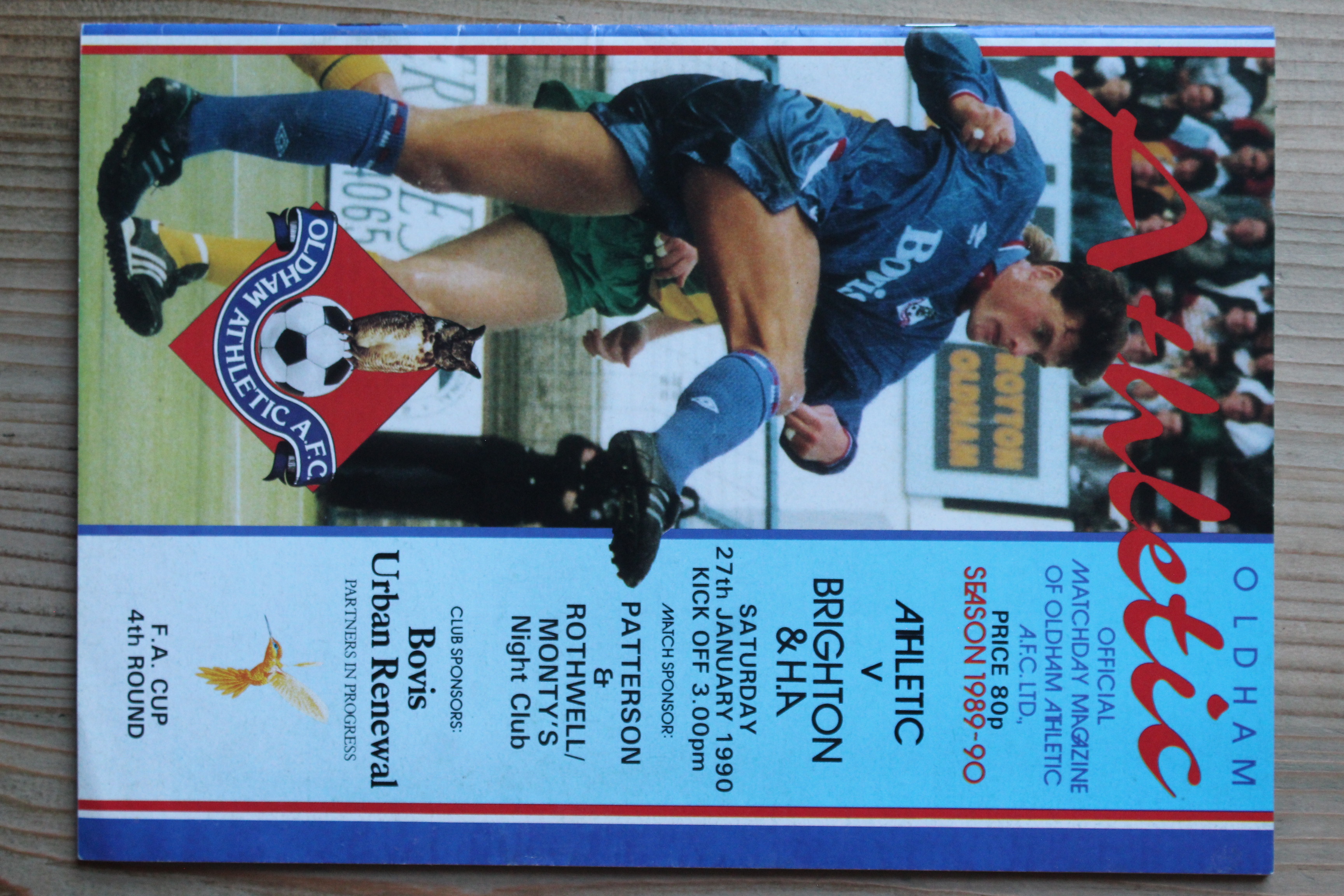 Oldham Athletic FC v Brighton & Hove Albion FC