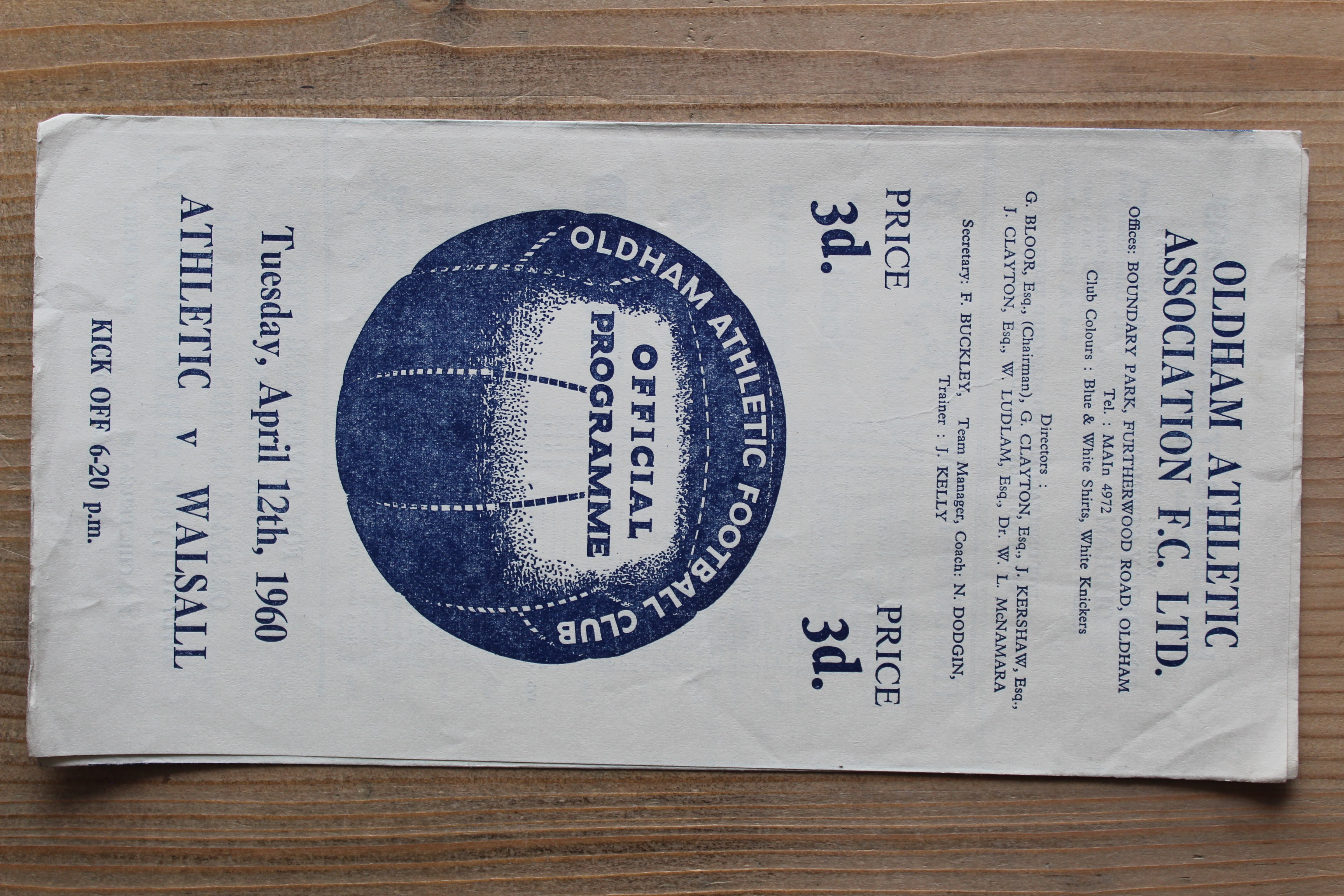 Oldham Athletic FC v Walsall FC