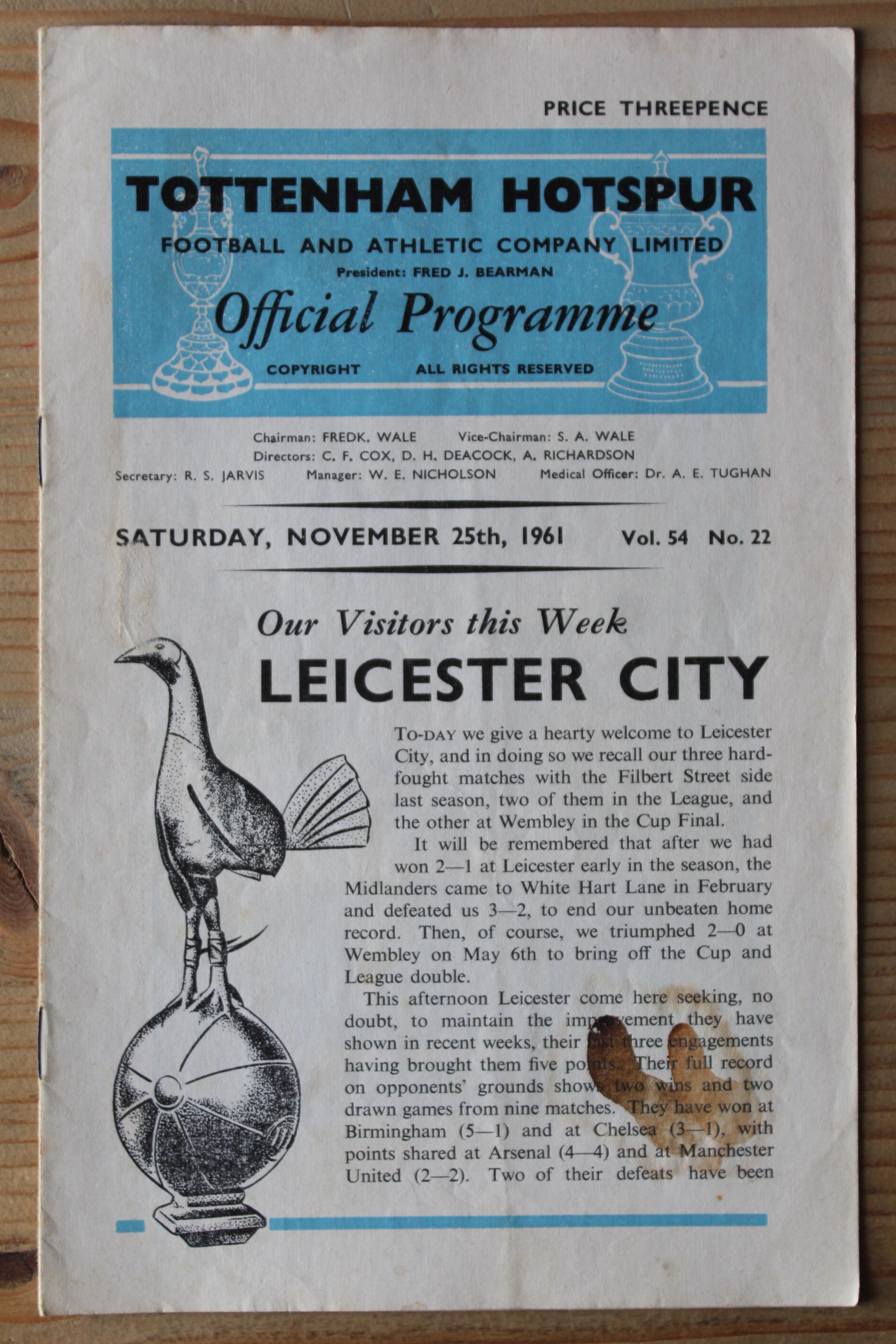 Tottenham Hotspur FC v Leicester City FC