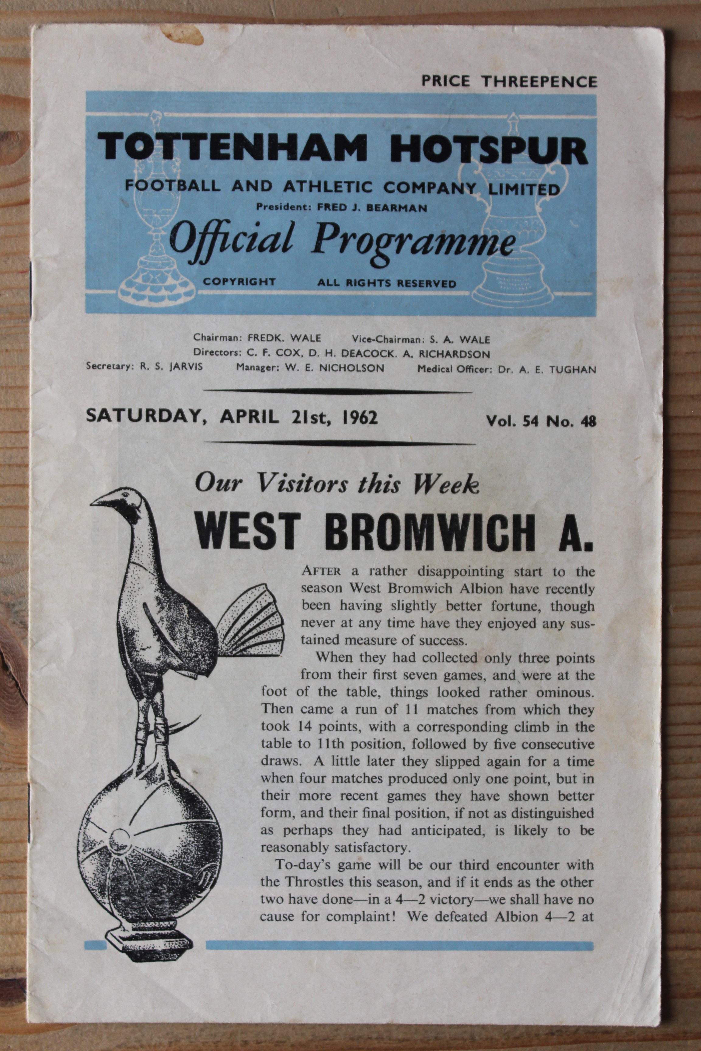 Tottenham Hotspur FC v West Bromwich Albion FC 