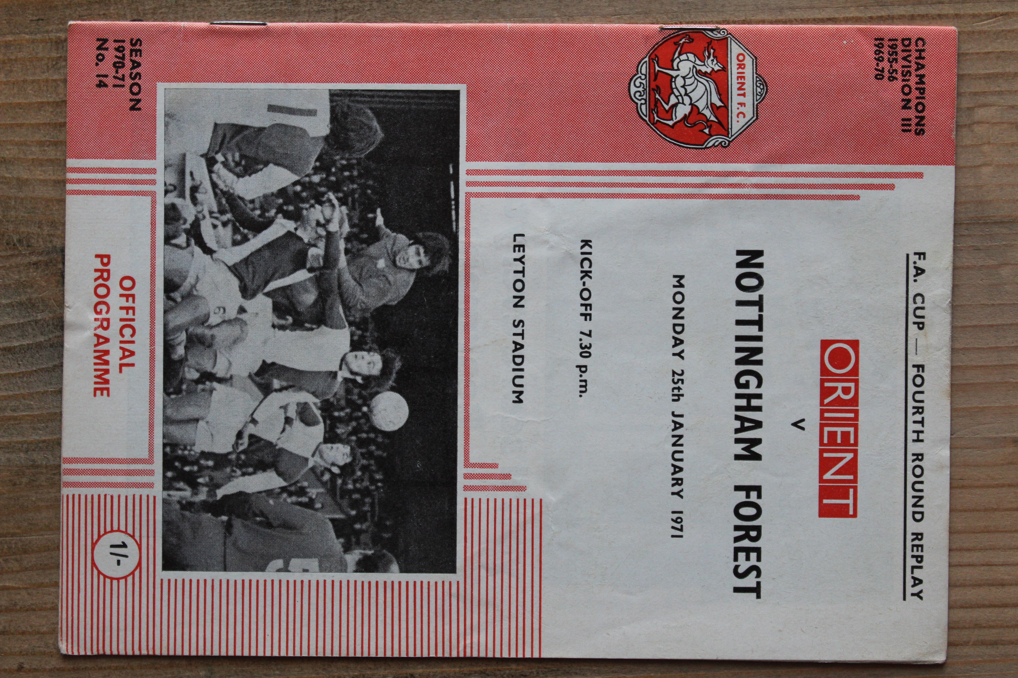 Orient v Nottingham Forest FC