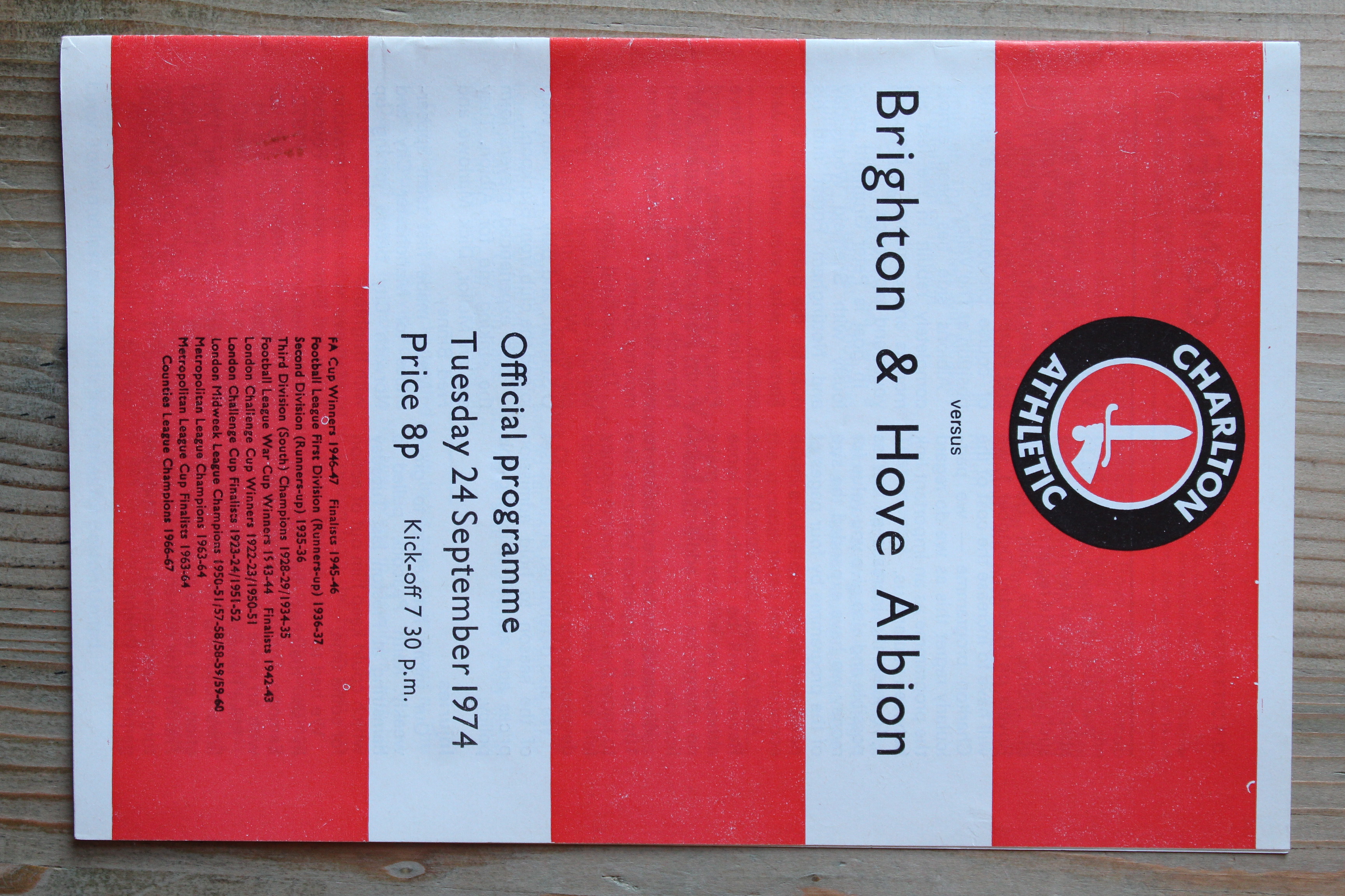 Charlton Athletic FC v Brighton & Hove Albion FC