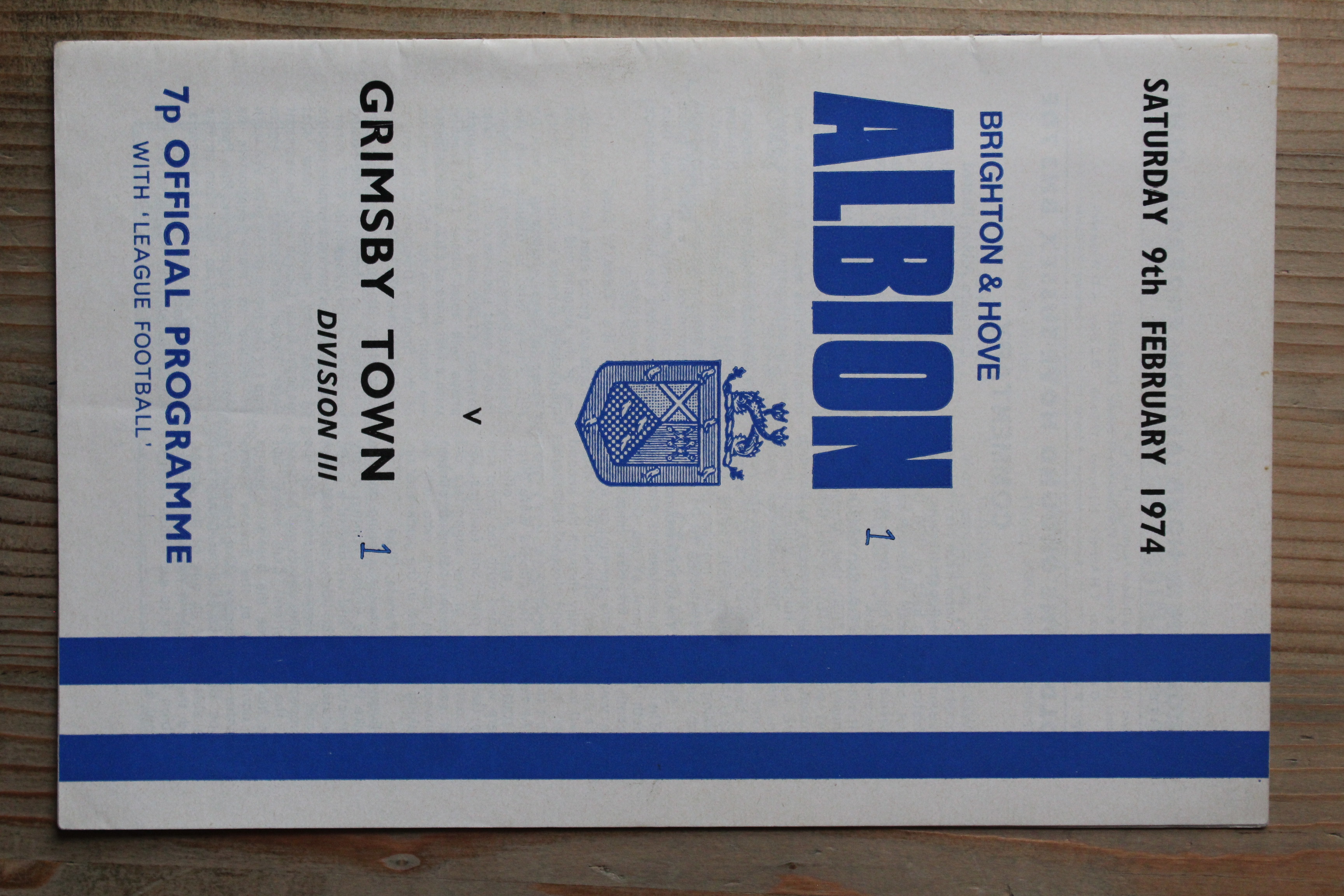 Brighton & Hove Albion FC v Grimsby Town FC