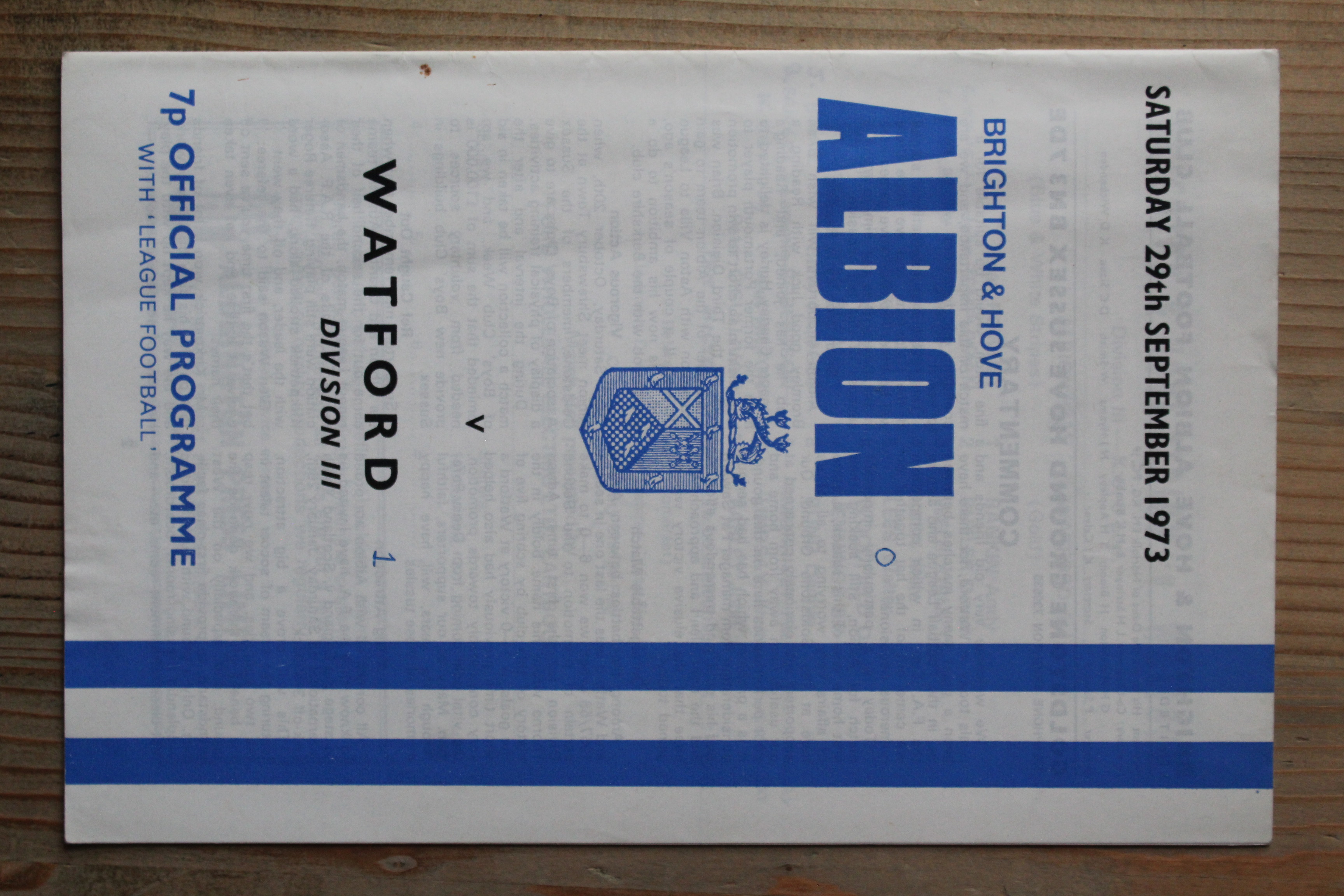 Brighton & Hove Albion FC v Watford FC