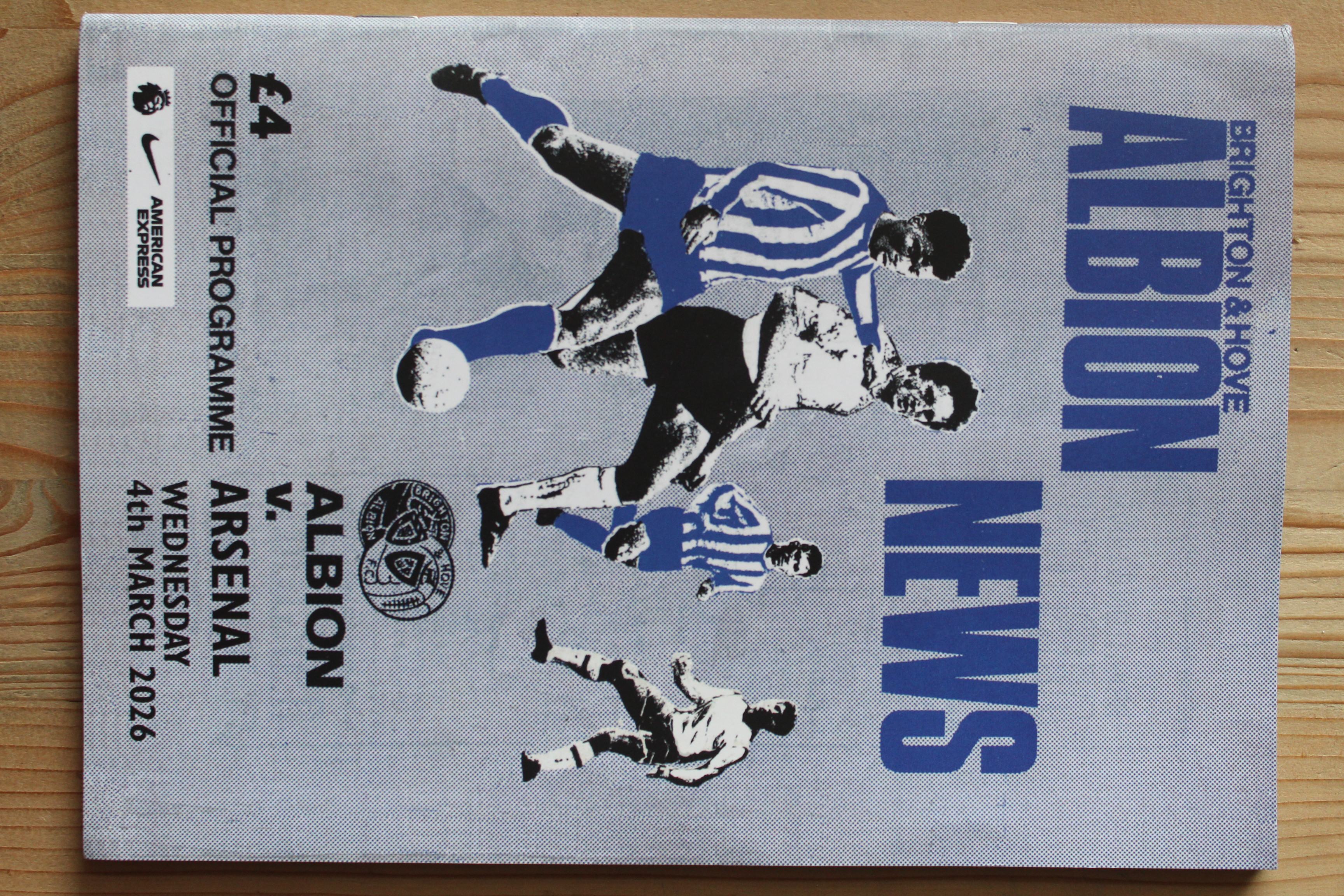 Brighton & Hove Albion FC v Arsenal FC