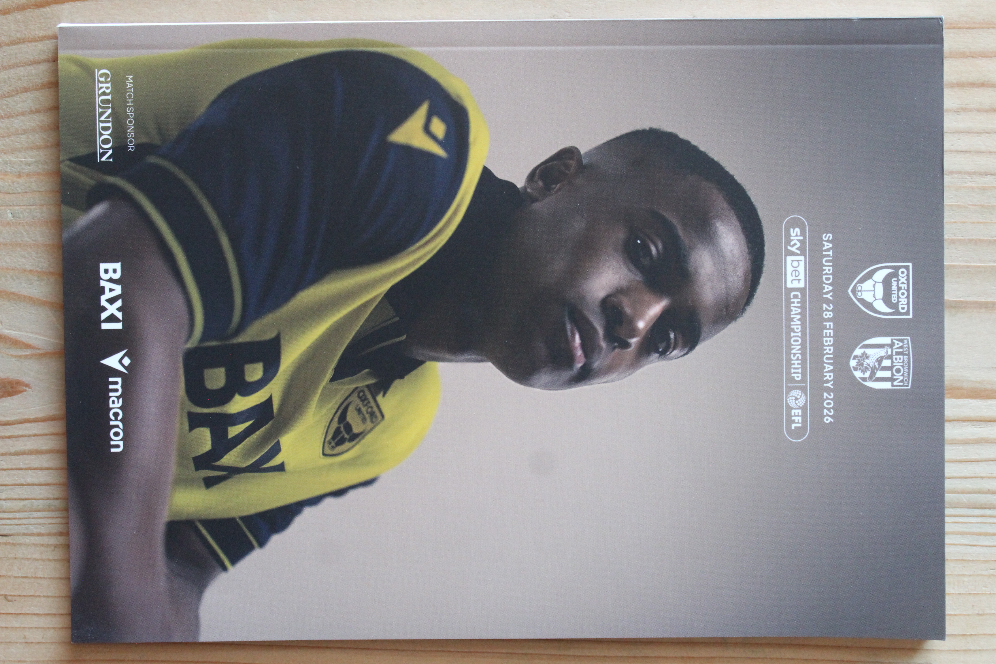 Oxford United FC v West Bromwich Albion FC 