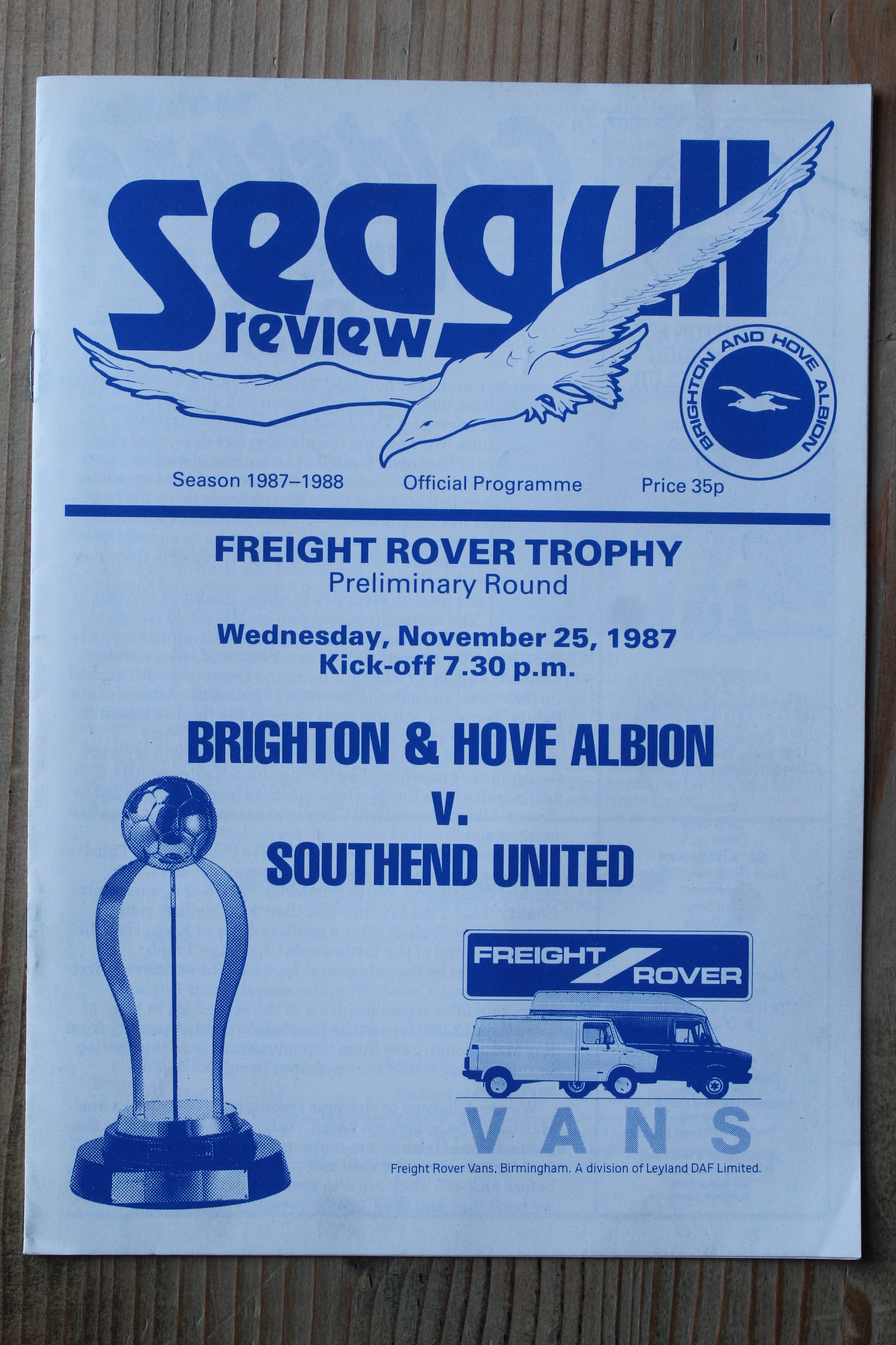 Brighton & Hove Albion FC v Southend United FC
