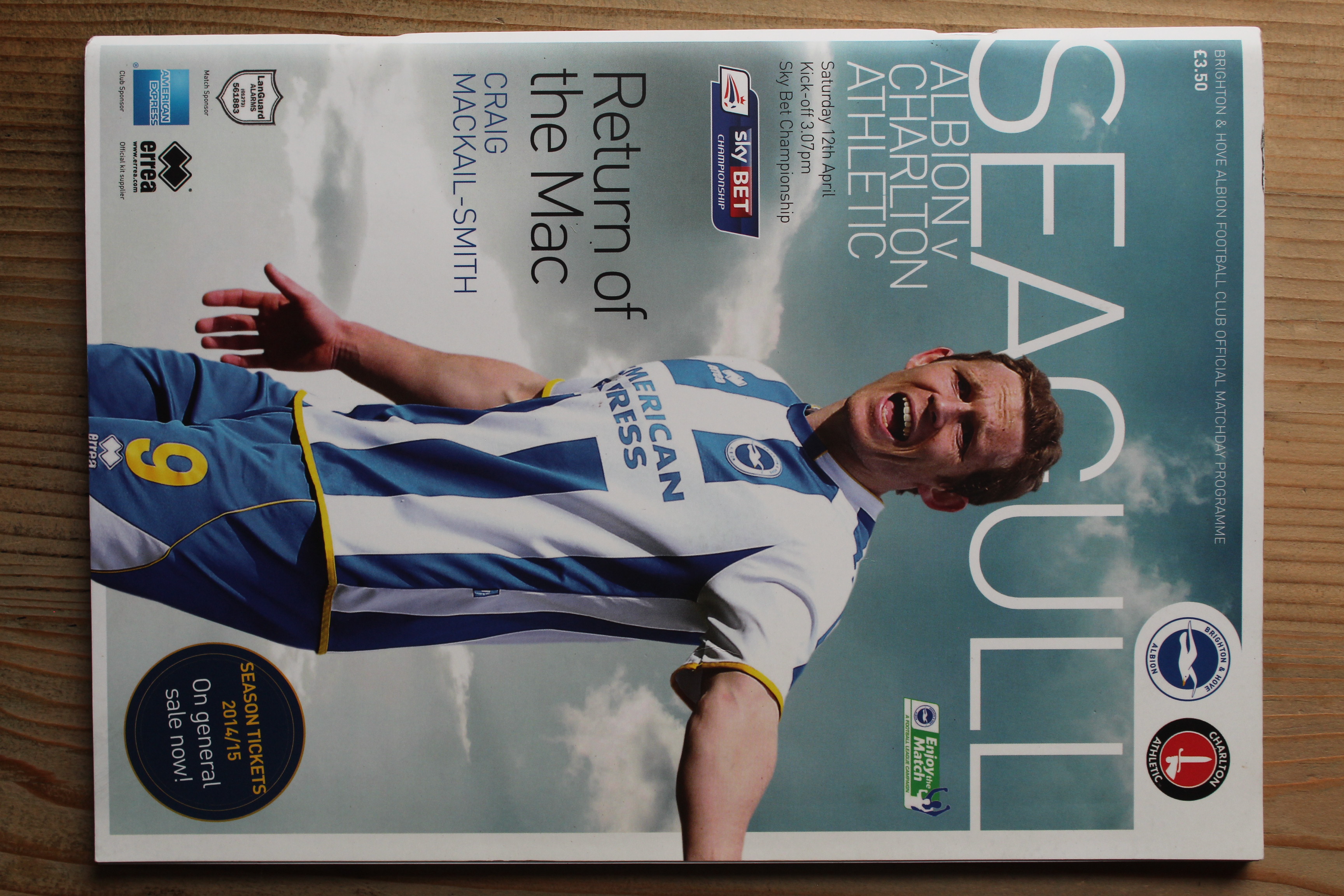 Brighton & Hove Albion FC v Charlton Athletic FC