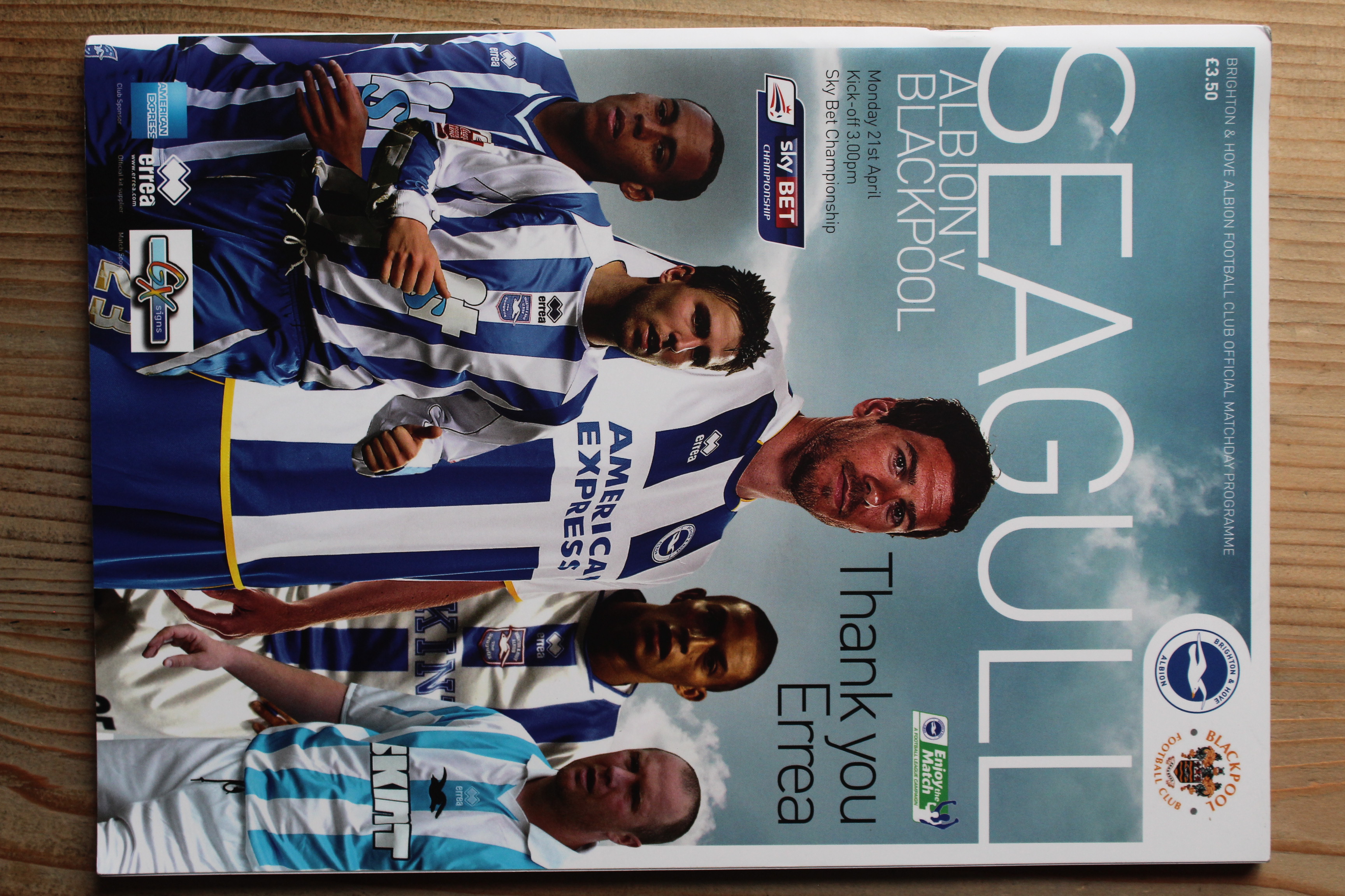 Brighton & Hove Albion FC v Blackpool FC
