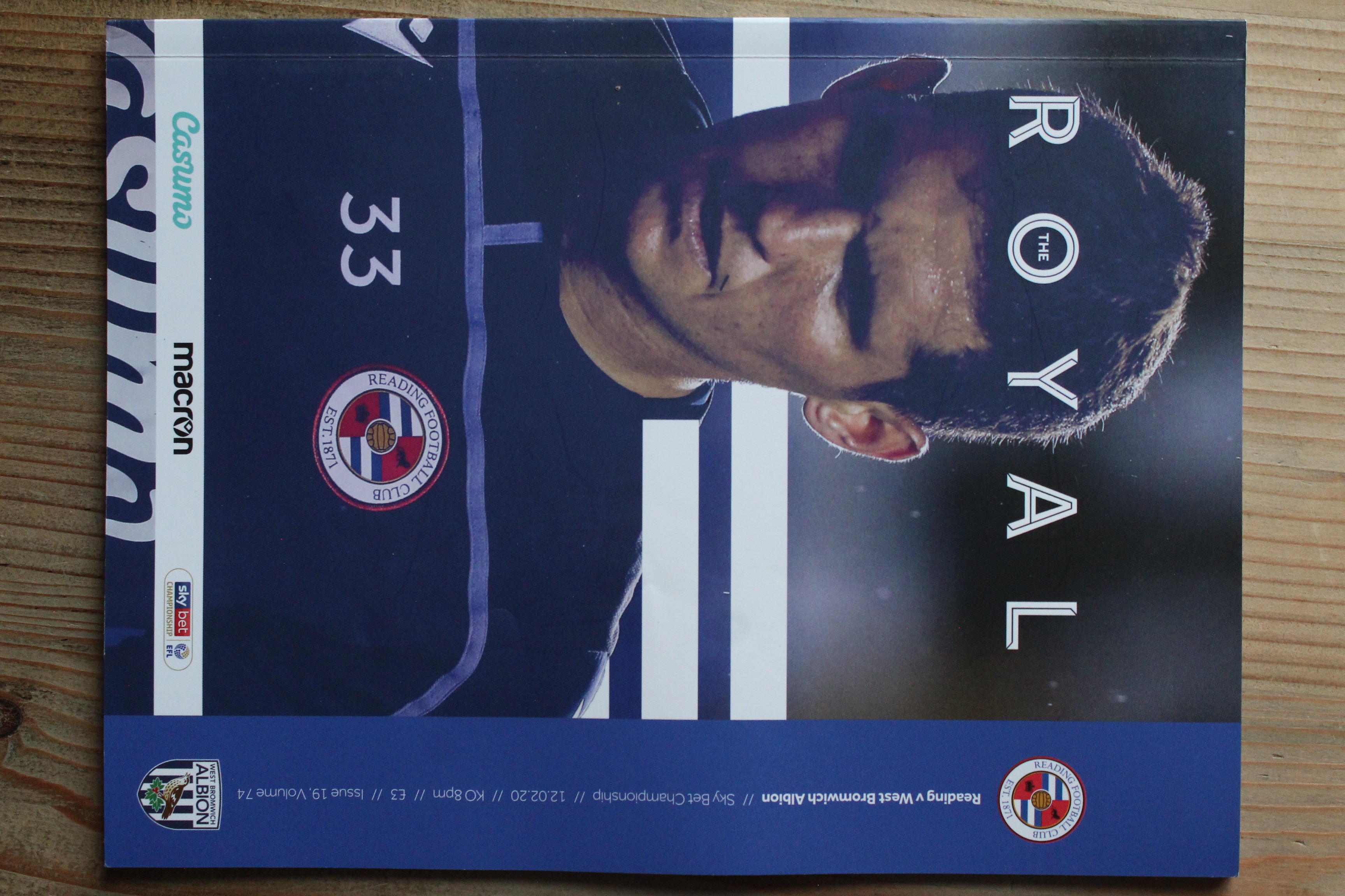 Reading FC v West Bromwich Albion FC 