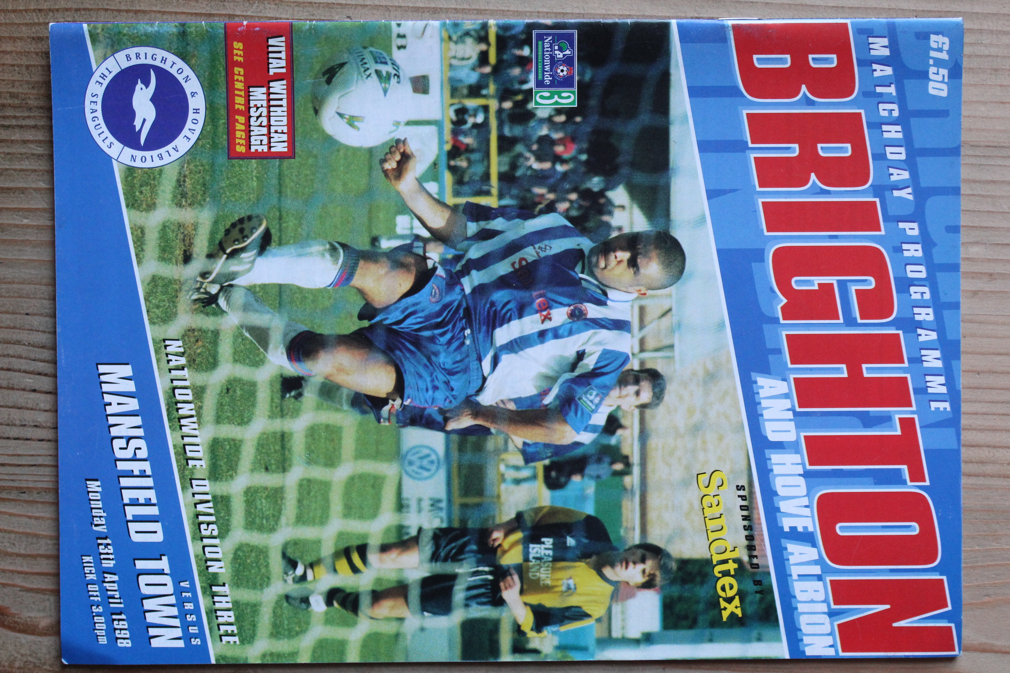 Brighton & Hove Albion FC v Mansfield Town FC