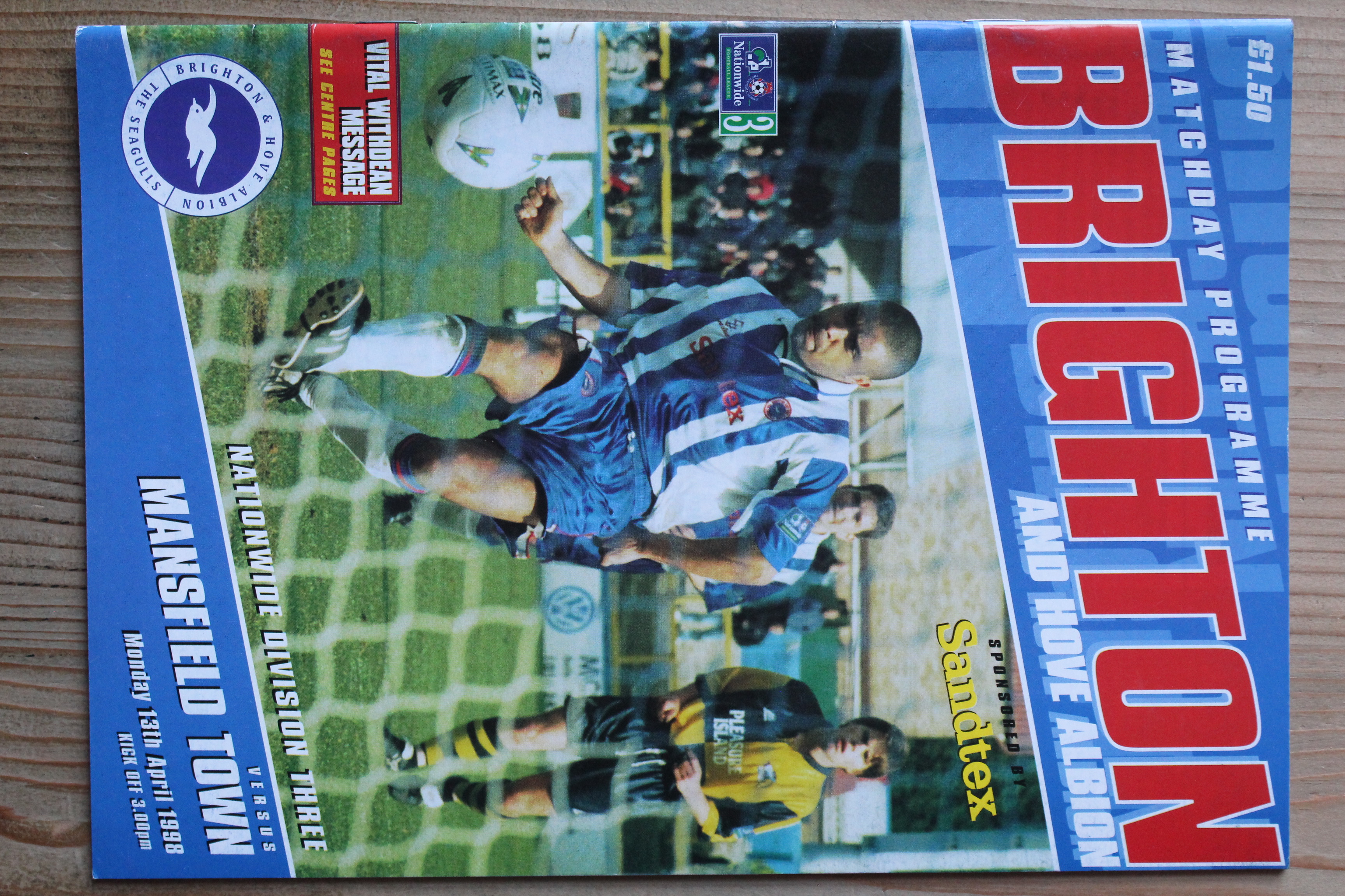 Brighton & Hove Albion FC v Mansfield Town FC