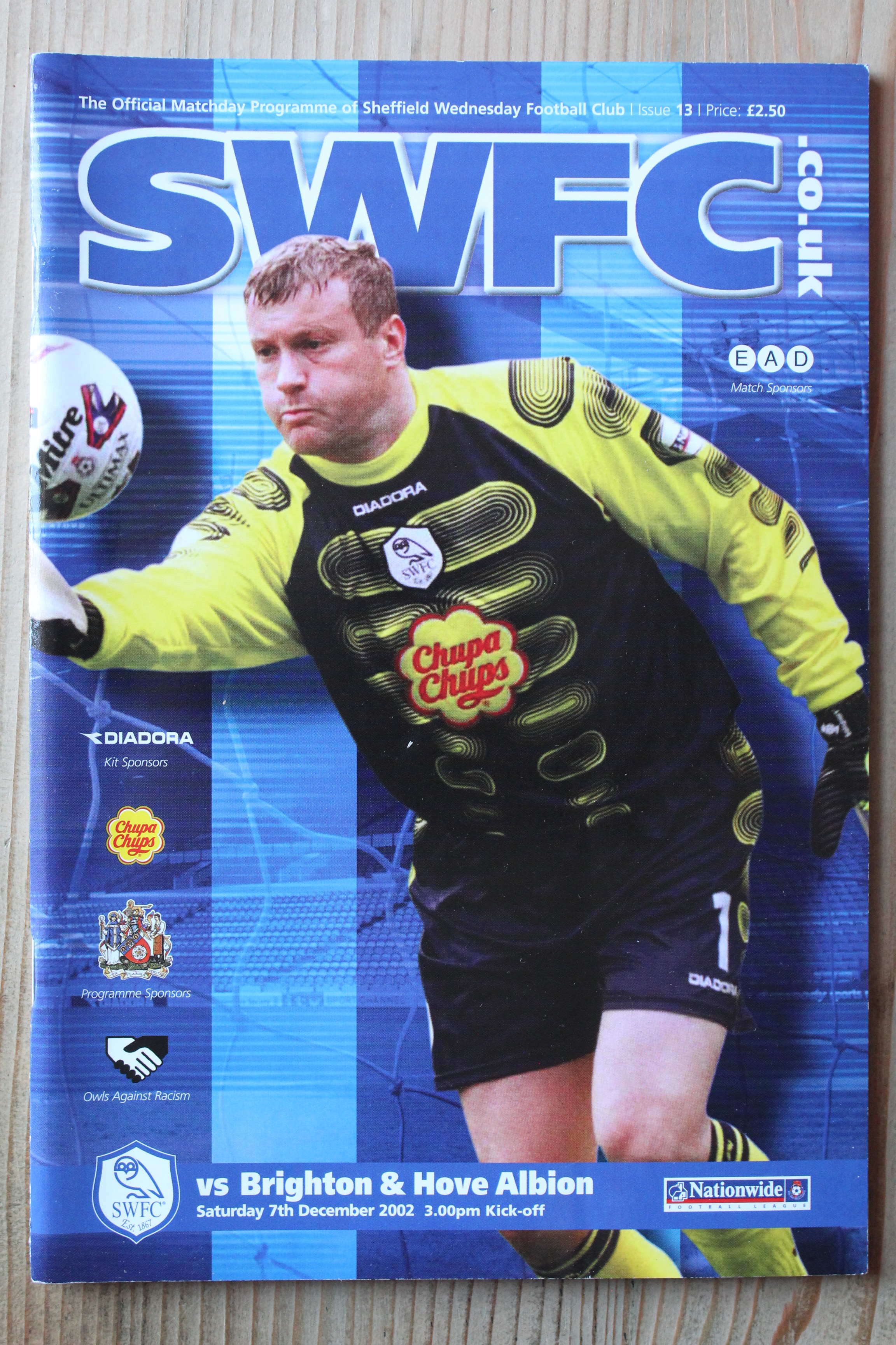 Sheffield Wednesday FC  v Brighton & Hove Albion FC