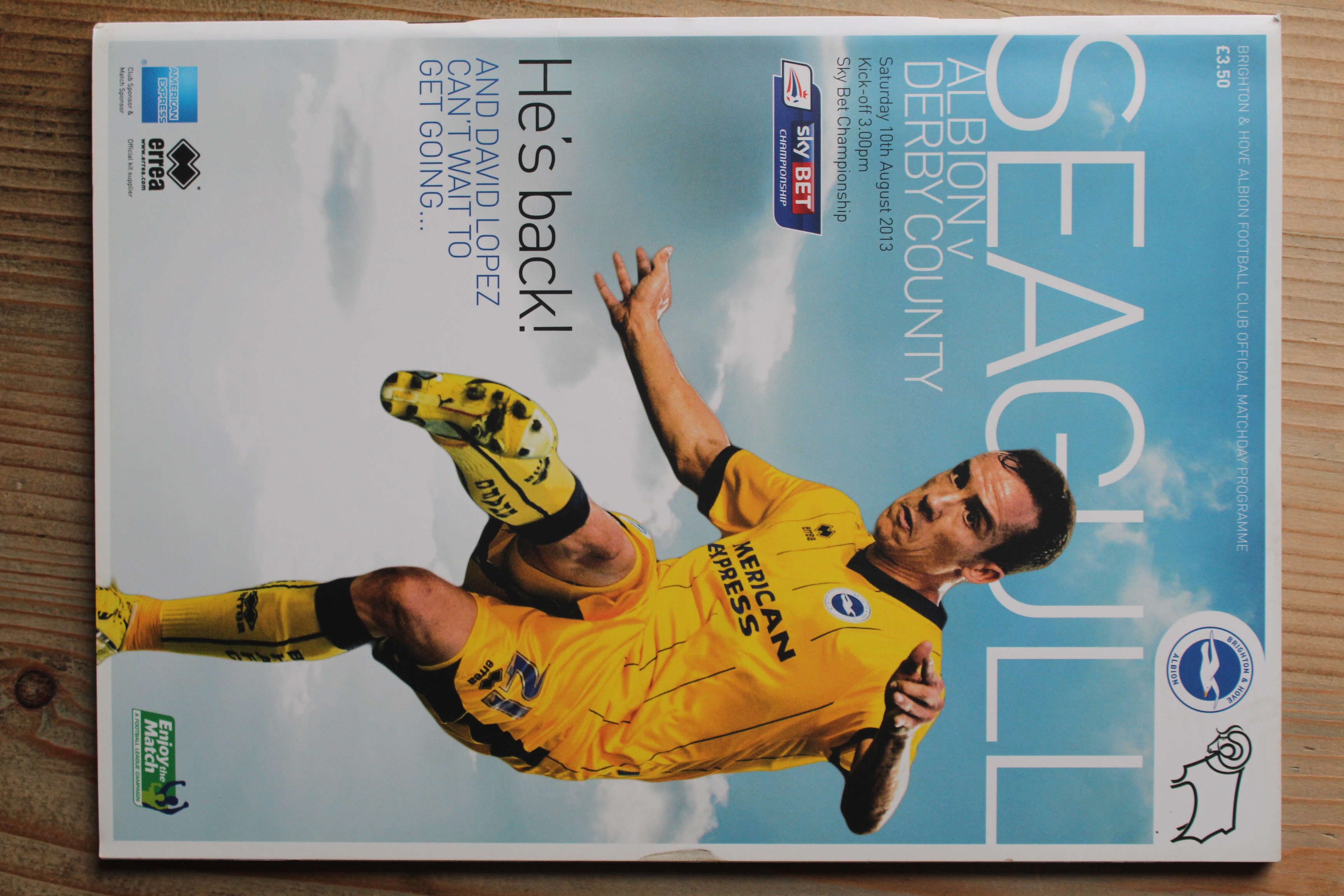 Brighton & Hove Albion FC v Derby County FC