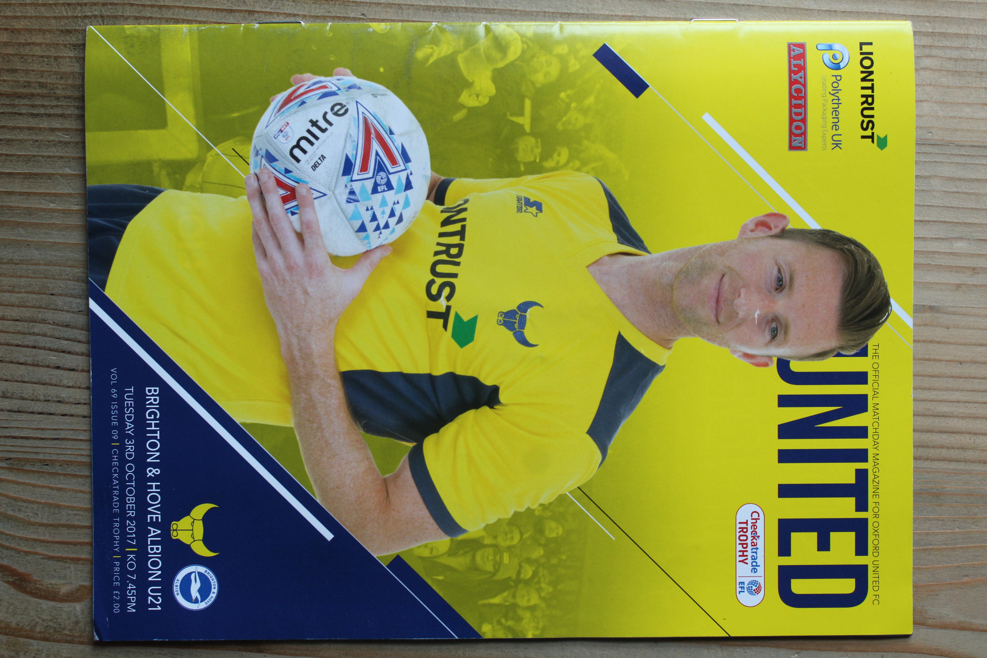 Oxford United FC v Brighton & Hove Albion (U21`s)