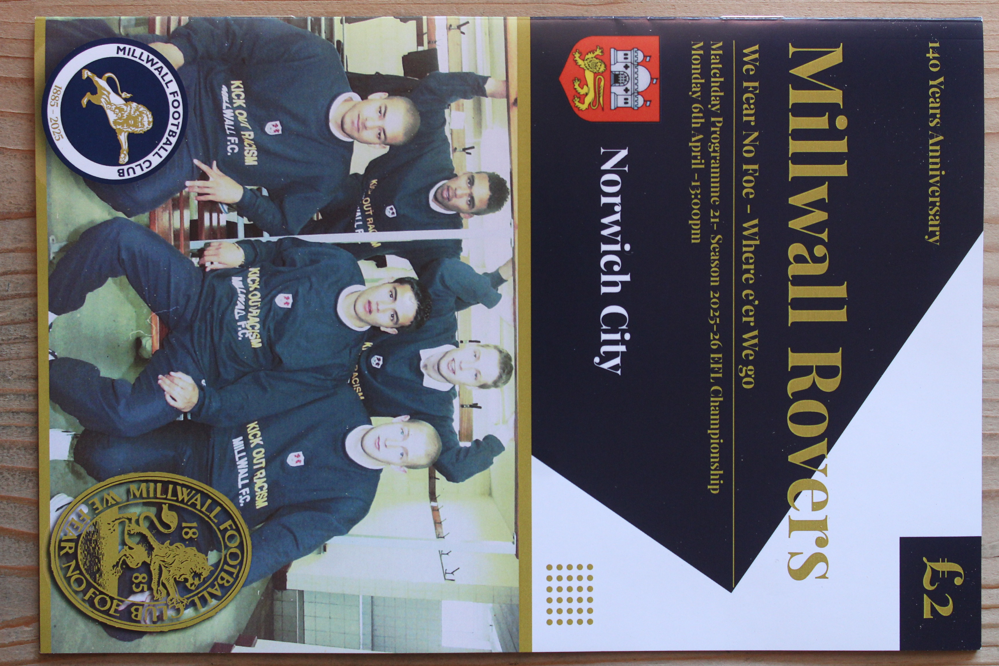 Millwall FC v Norwich City FC