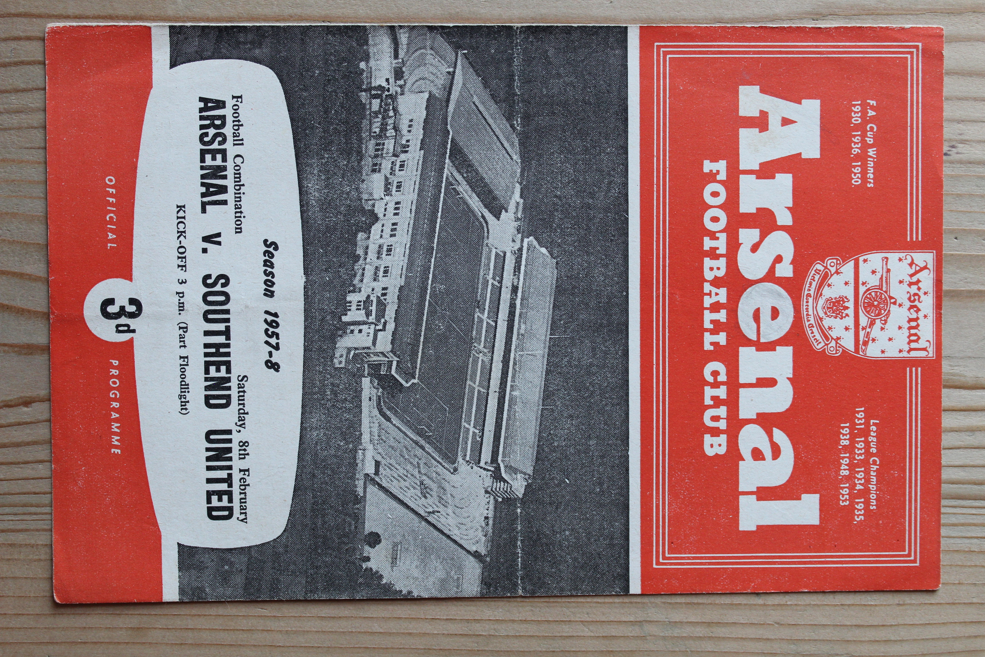 Arsenal (Res) v Southend United (Res)