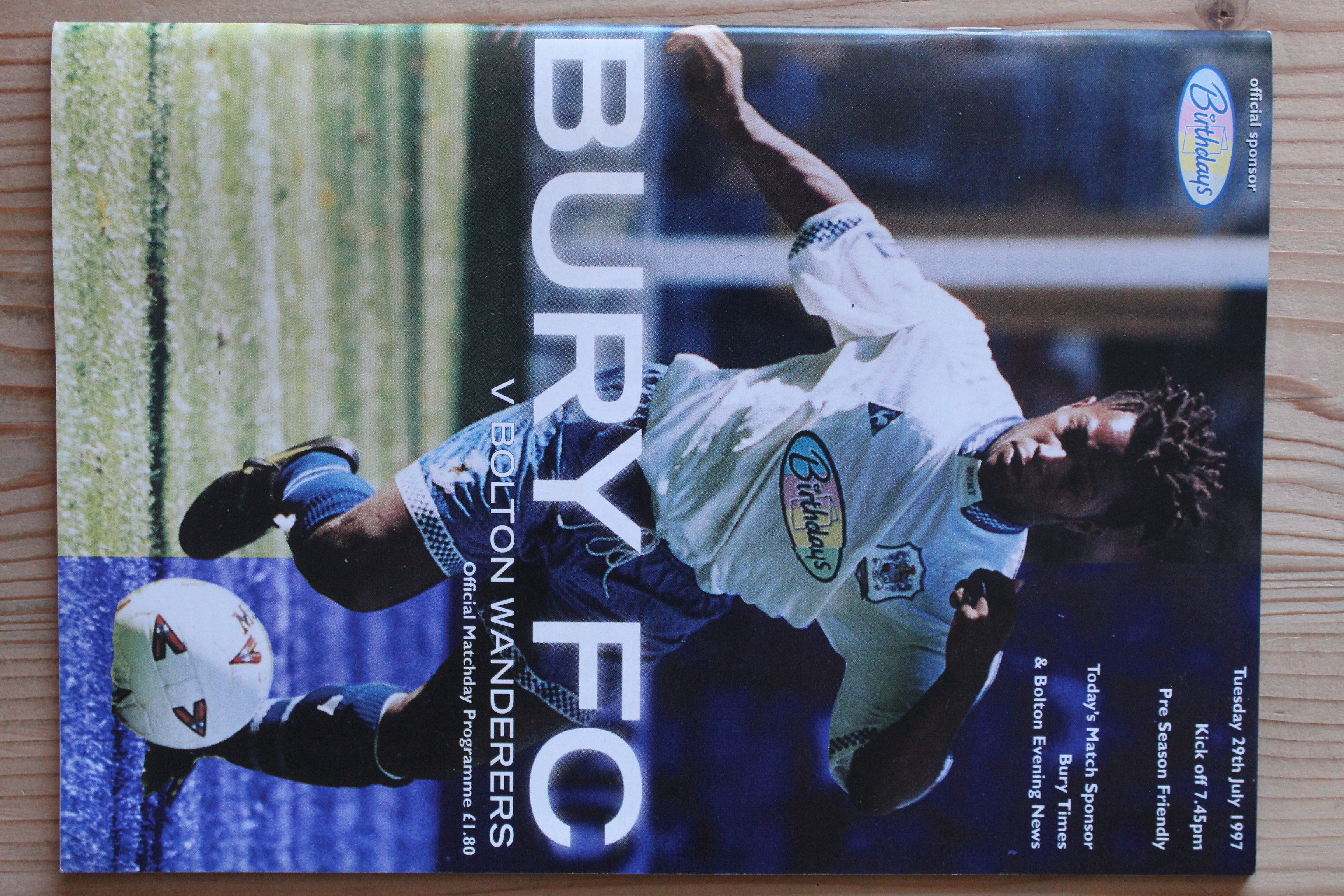 Bury FC v Bolton Wanderers FC