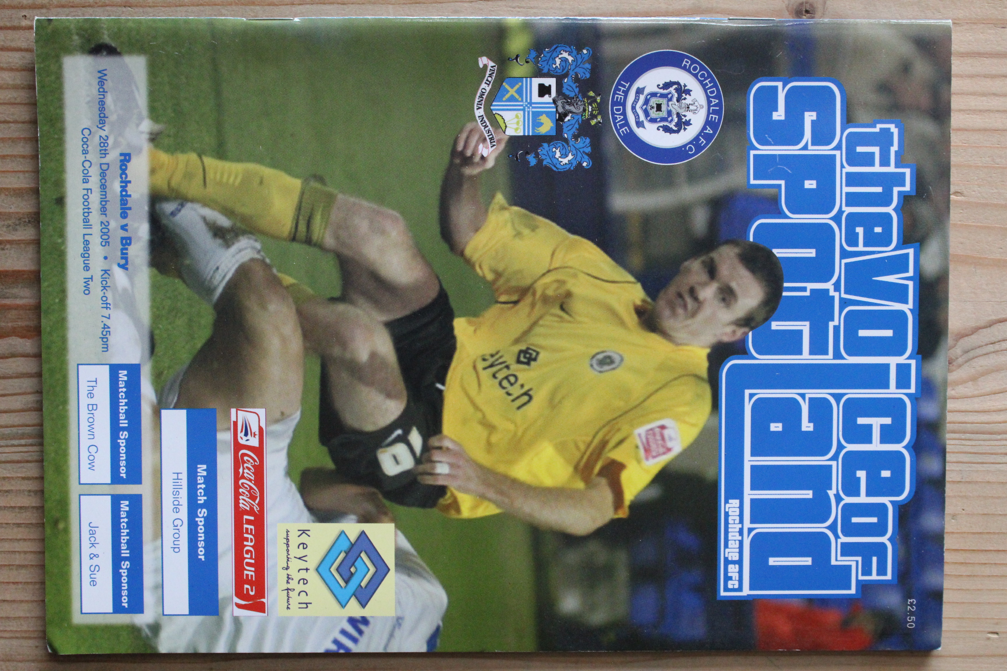 Rochdale FC v Bury FC