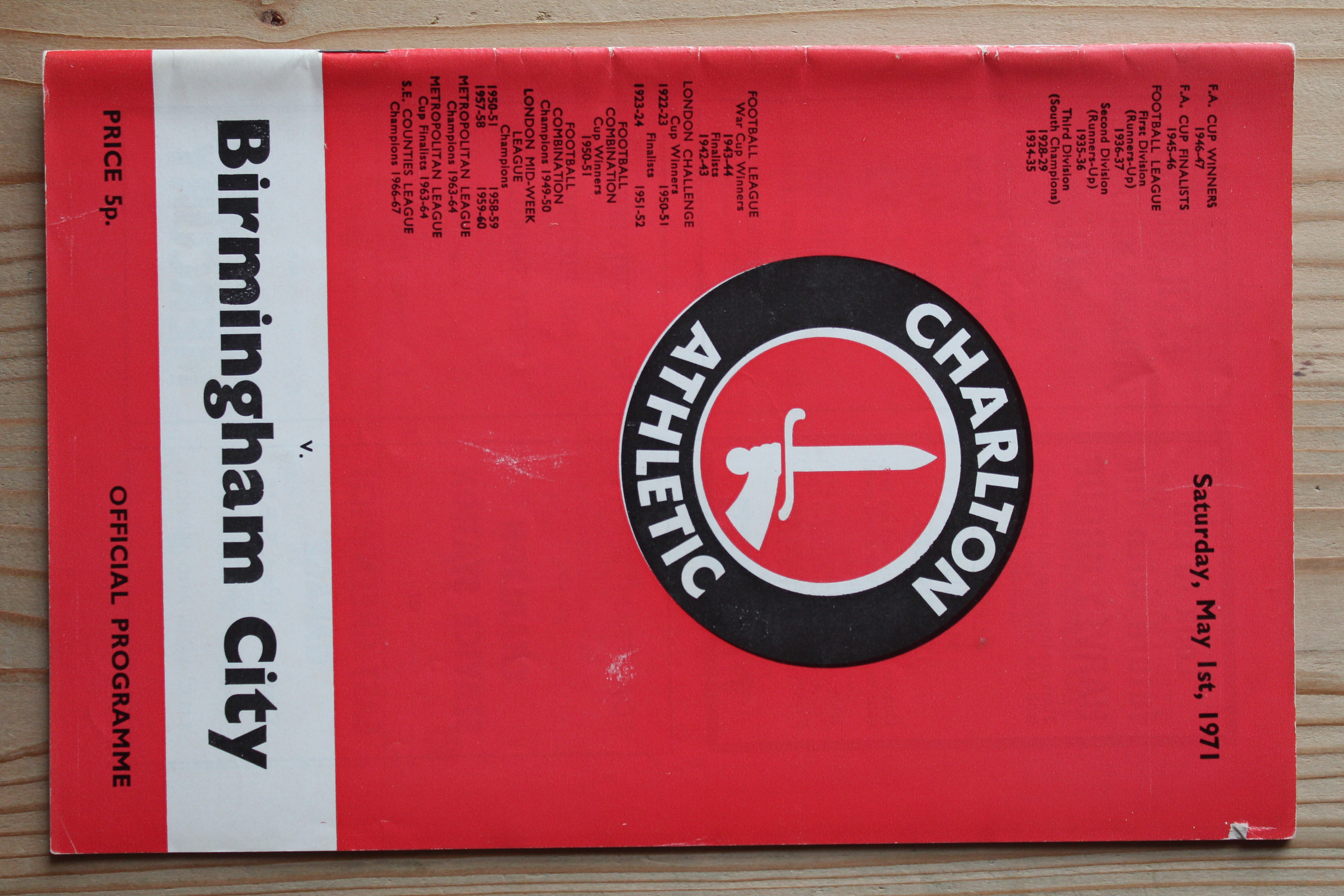 Charlton Athletic FC v Birmingham City FC