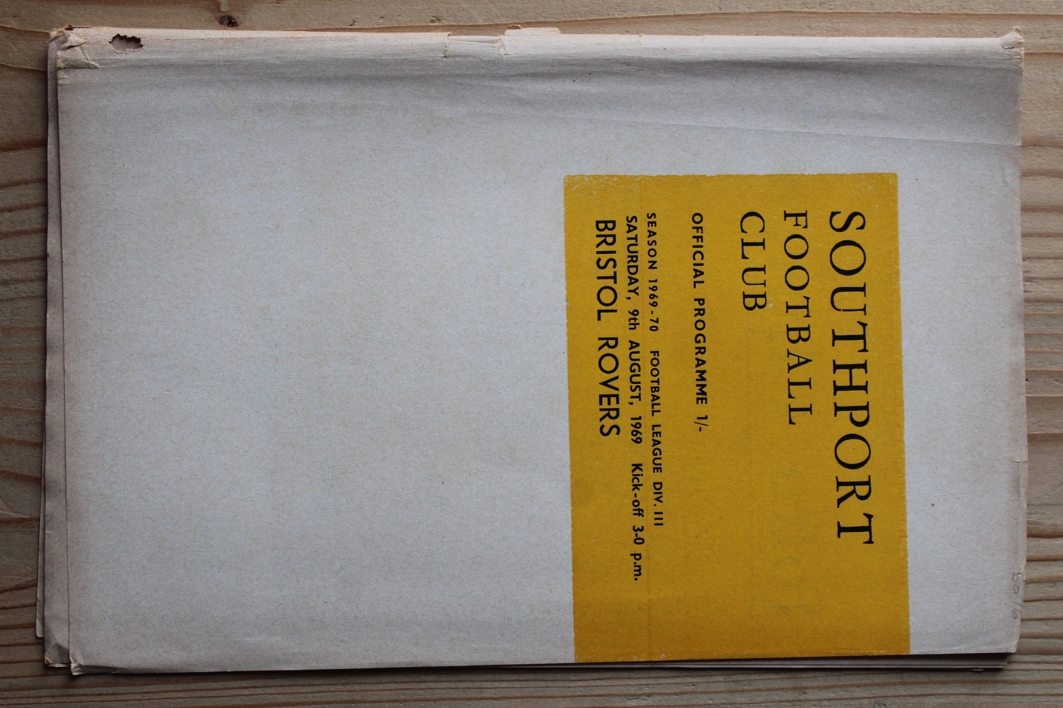 Southport v Bristol Rovers FC