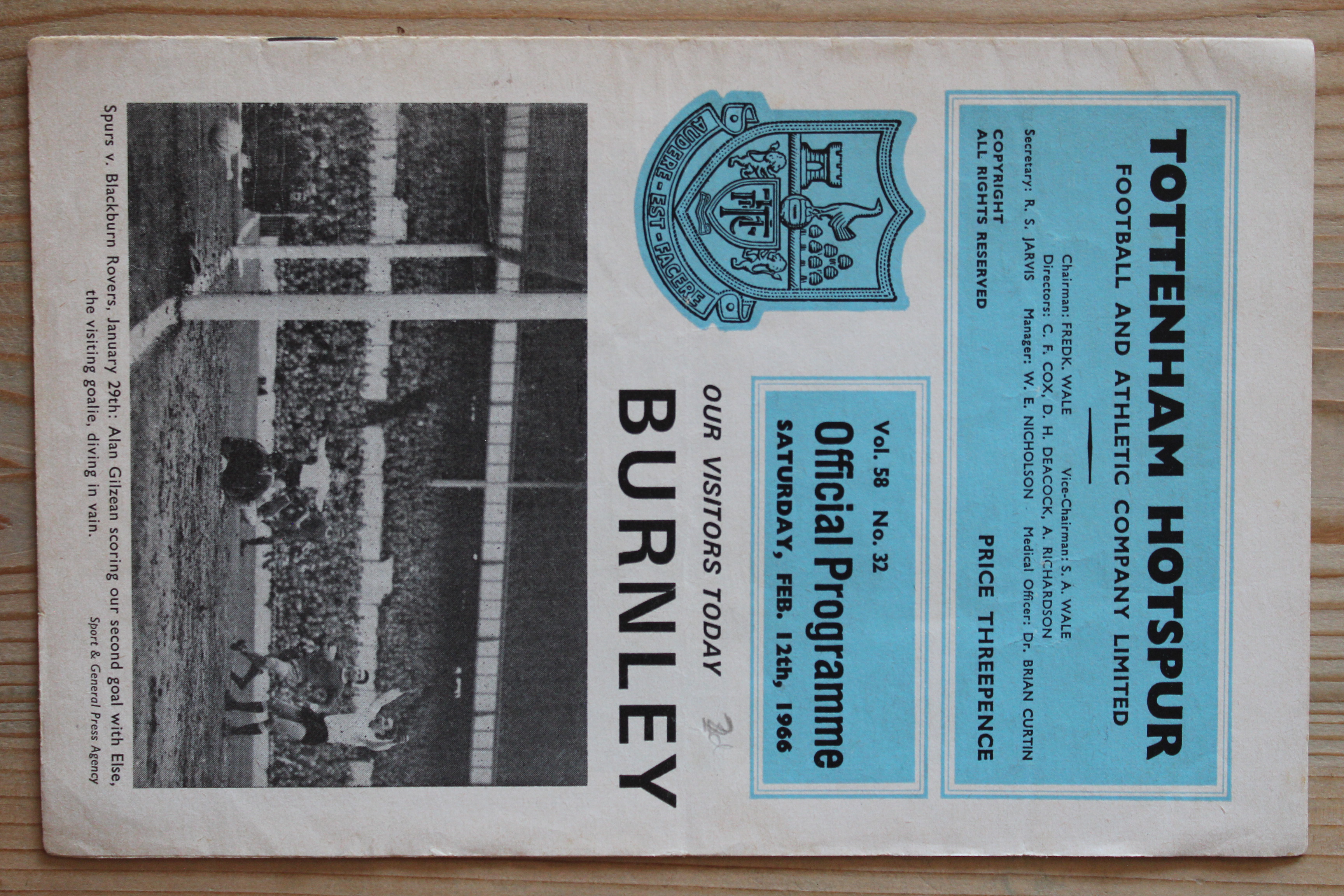 Tottenham Hotspur FC v Burnley FC