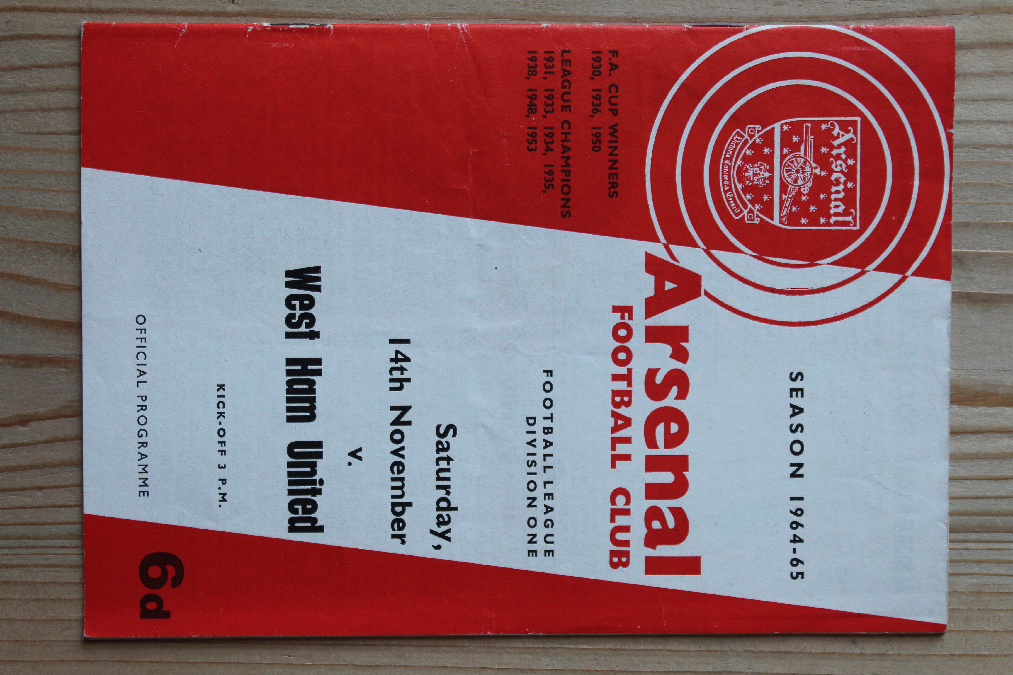 Arsenal FC v West Ham United FC