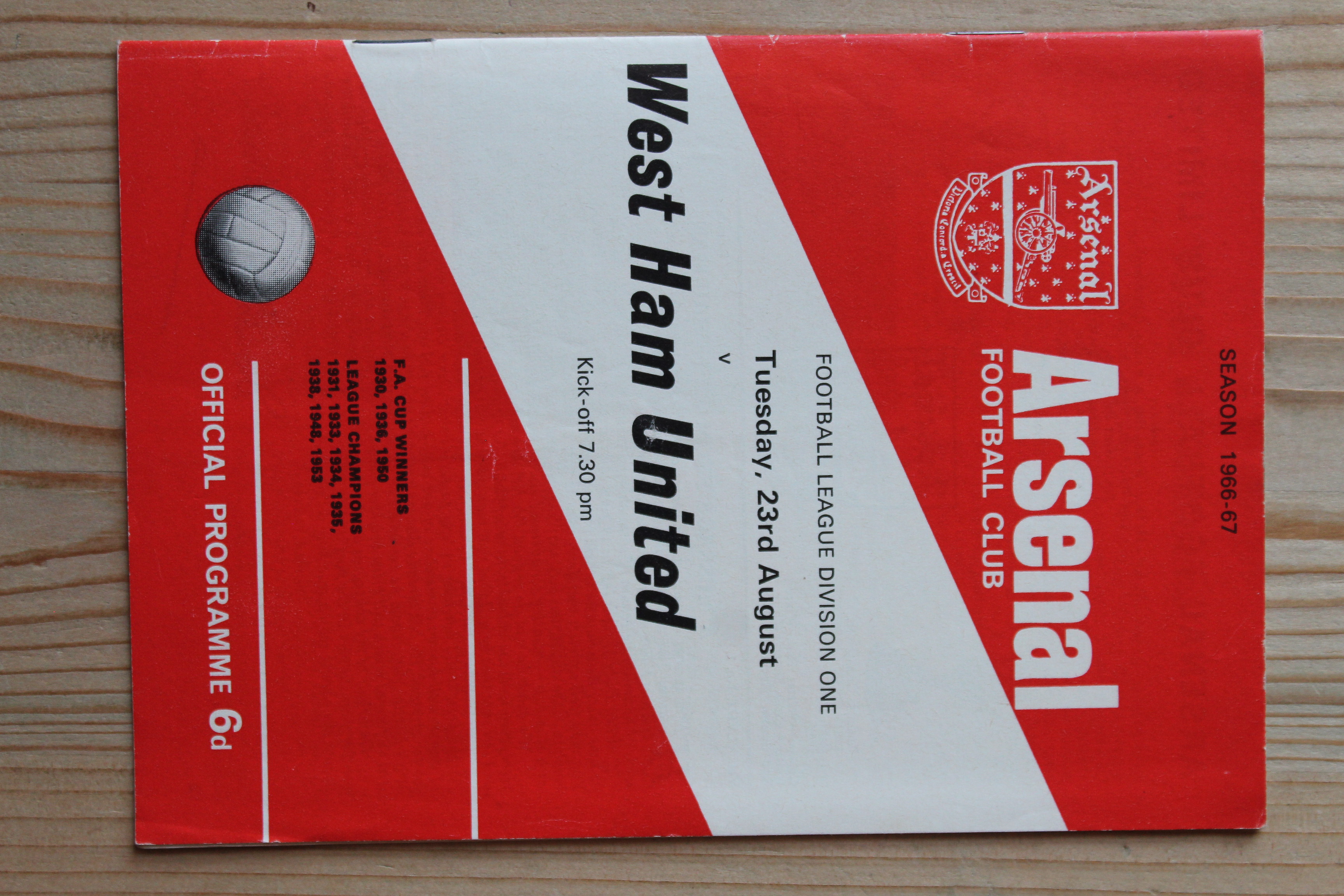 Arsenal FC v West Ham United FC