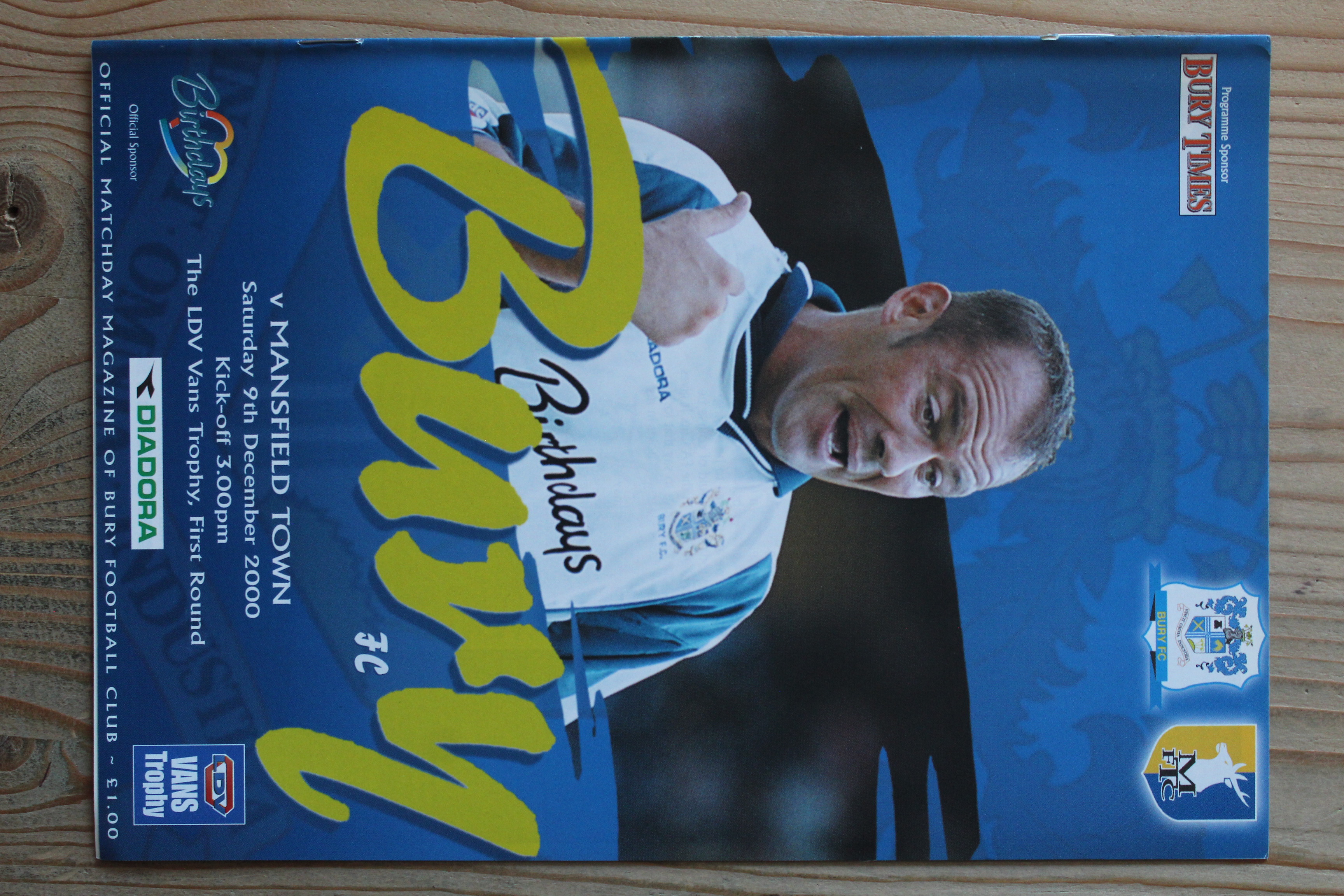 Bury FC v Mansfield Town FC