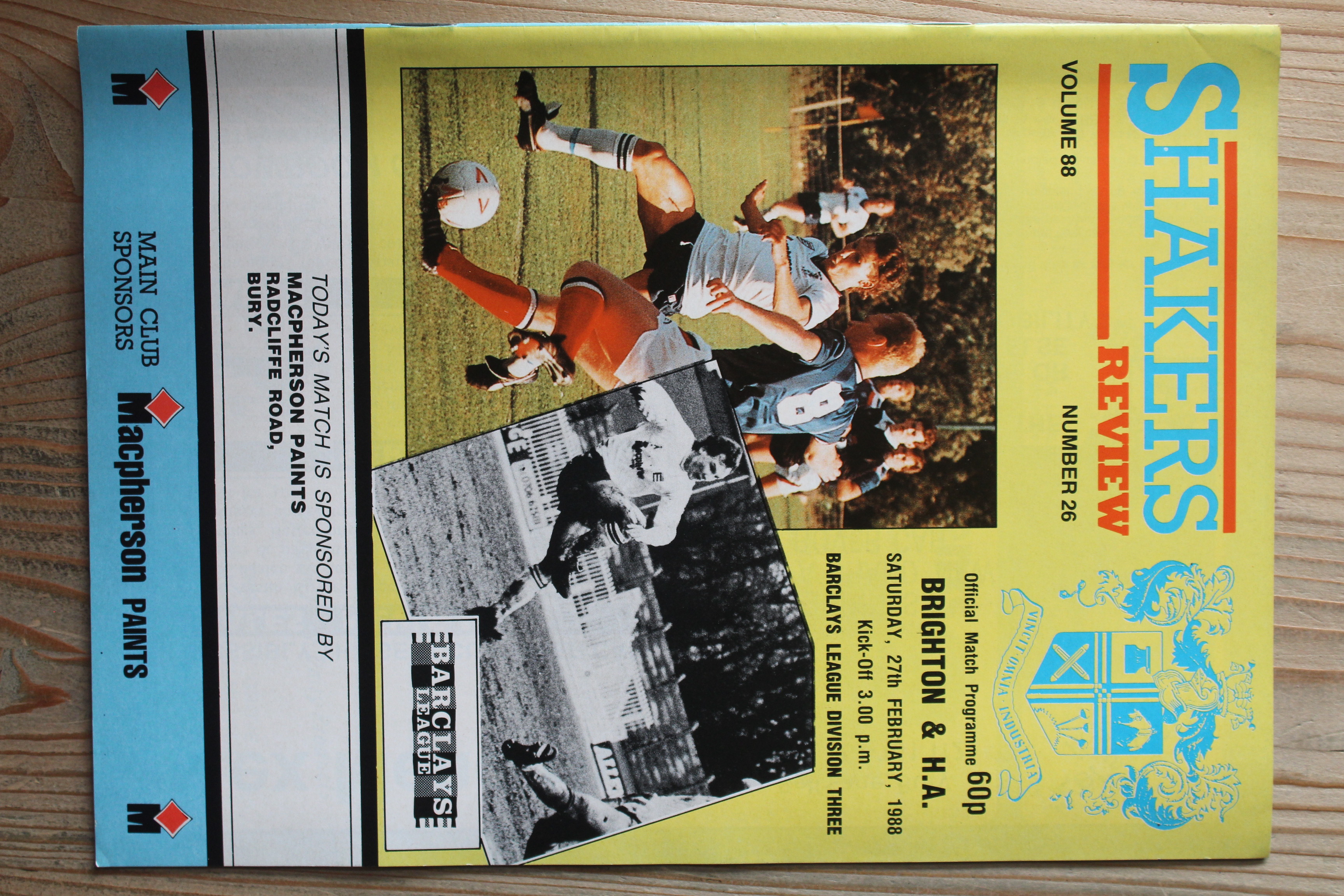 Bury FC v Brighton & Hove Albion FC