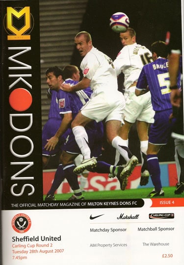 Milton Keynes Dons (MK Dons) Football Programmes For Sale | Match Day ...