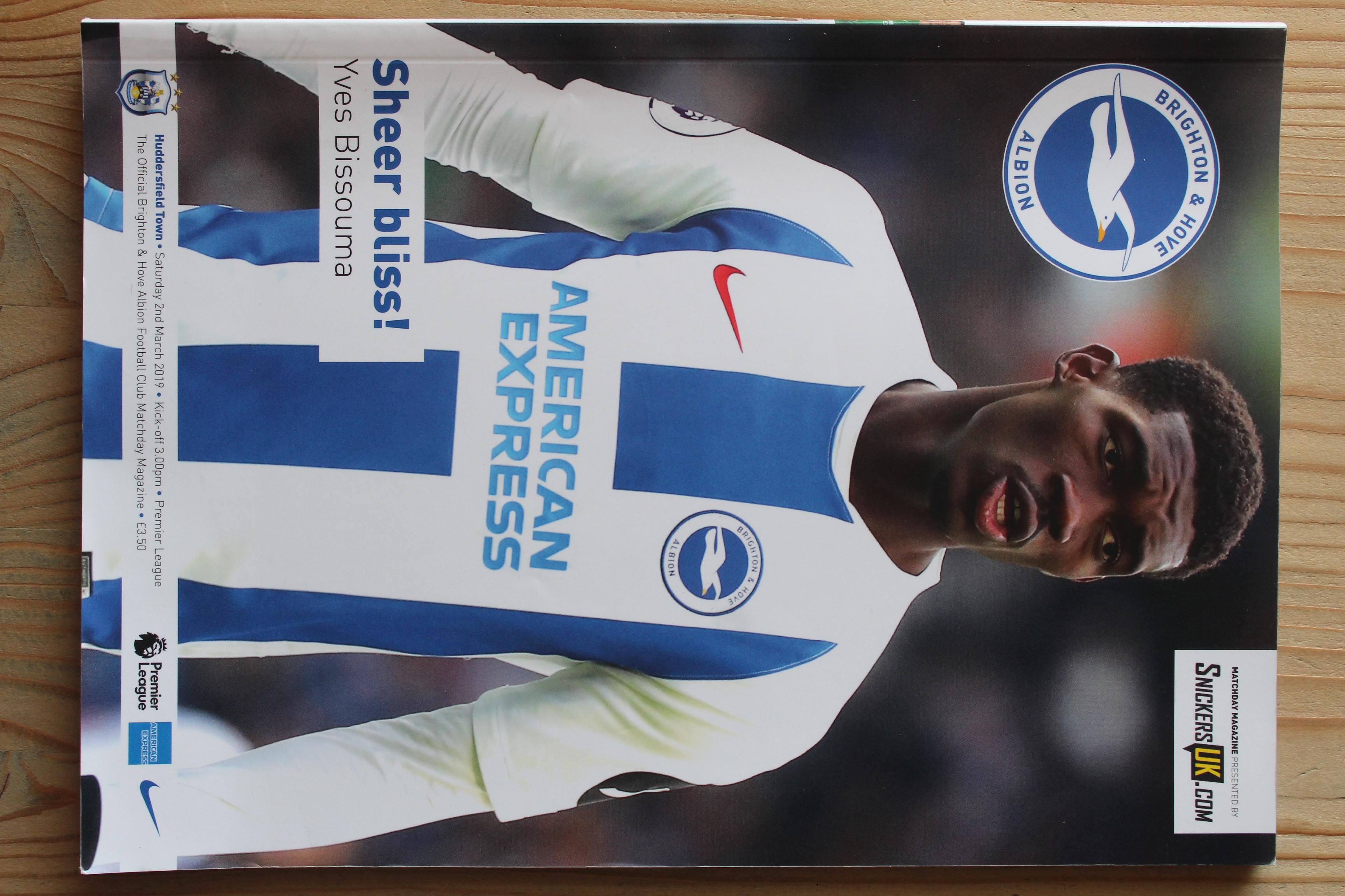 Brighton & Hove Albion FC v Huddersfield Town FC