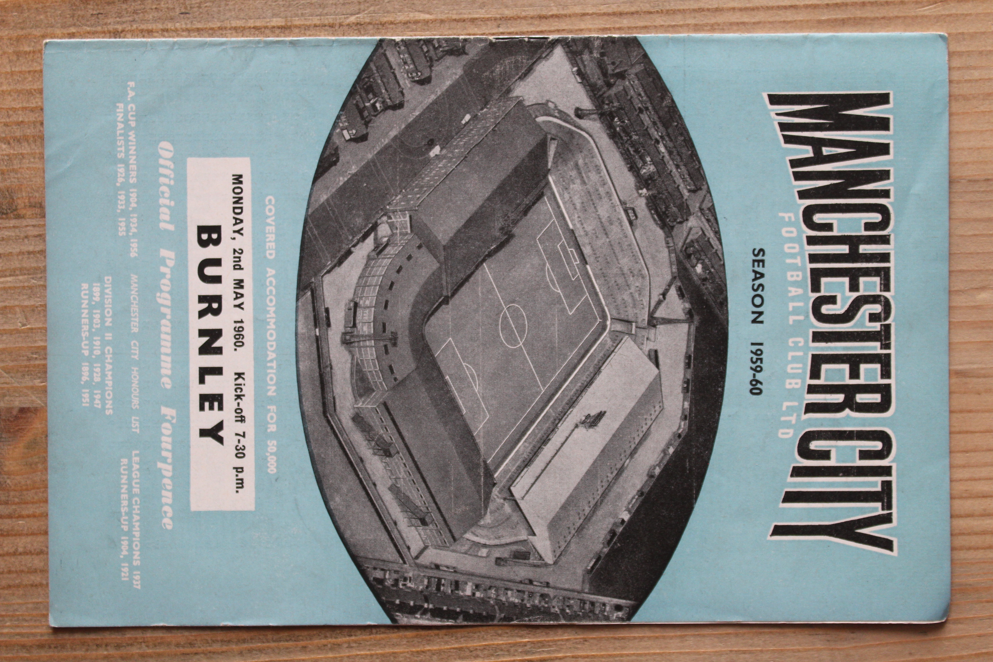 Manchester City FC v Burnley FC