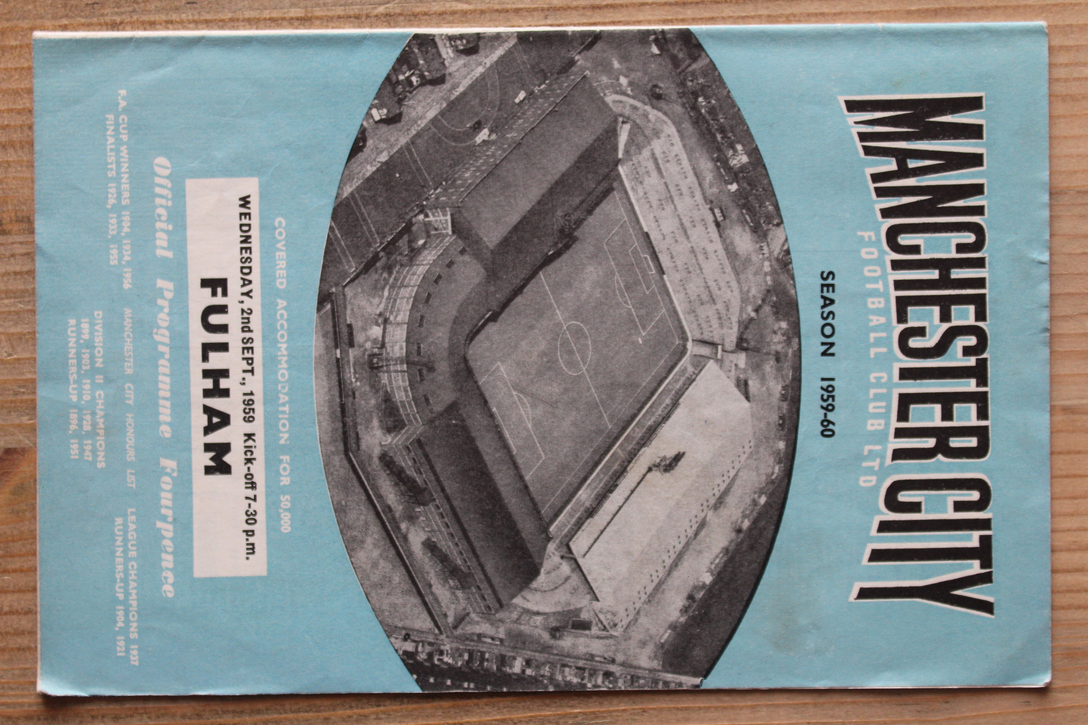 Manchester City FC v Fulham FC