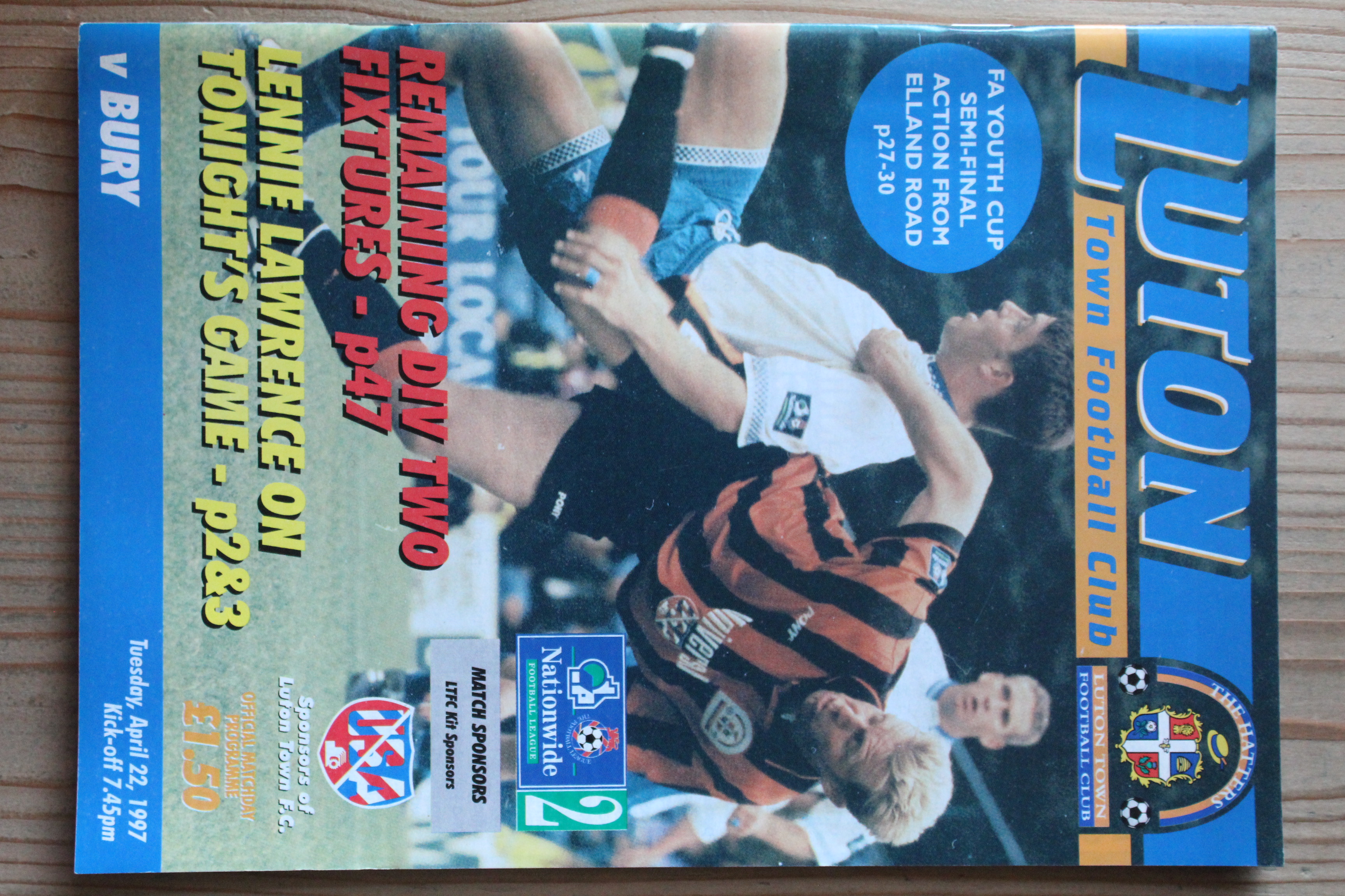 Luton Town FC v Bury FC