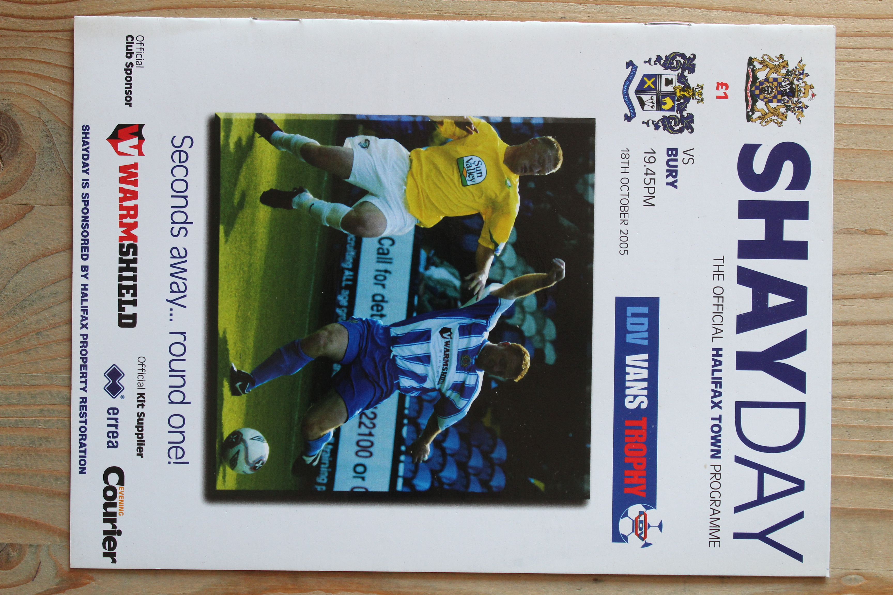 Halifax Town A.F.C v Bury FC