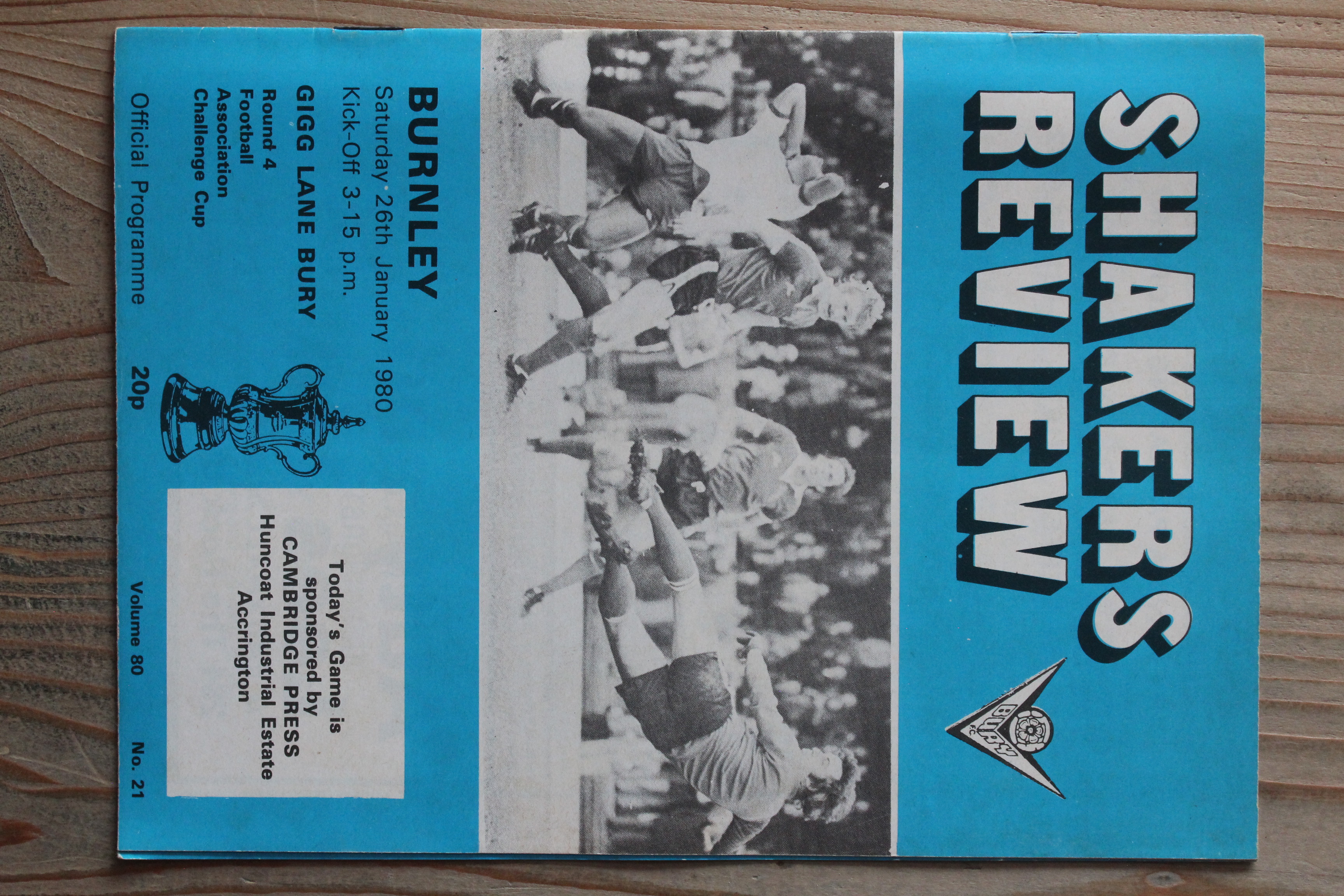 Bury FC v Burnley FC