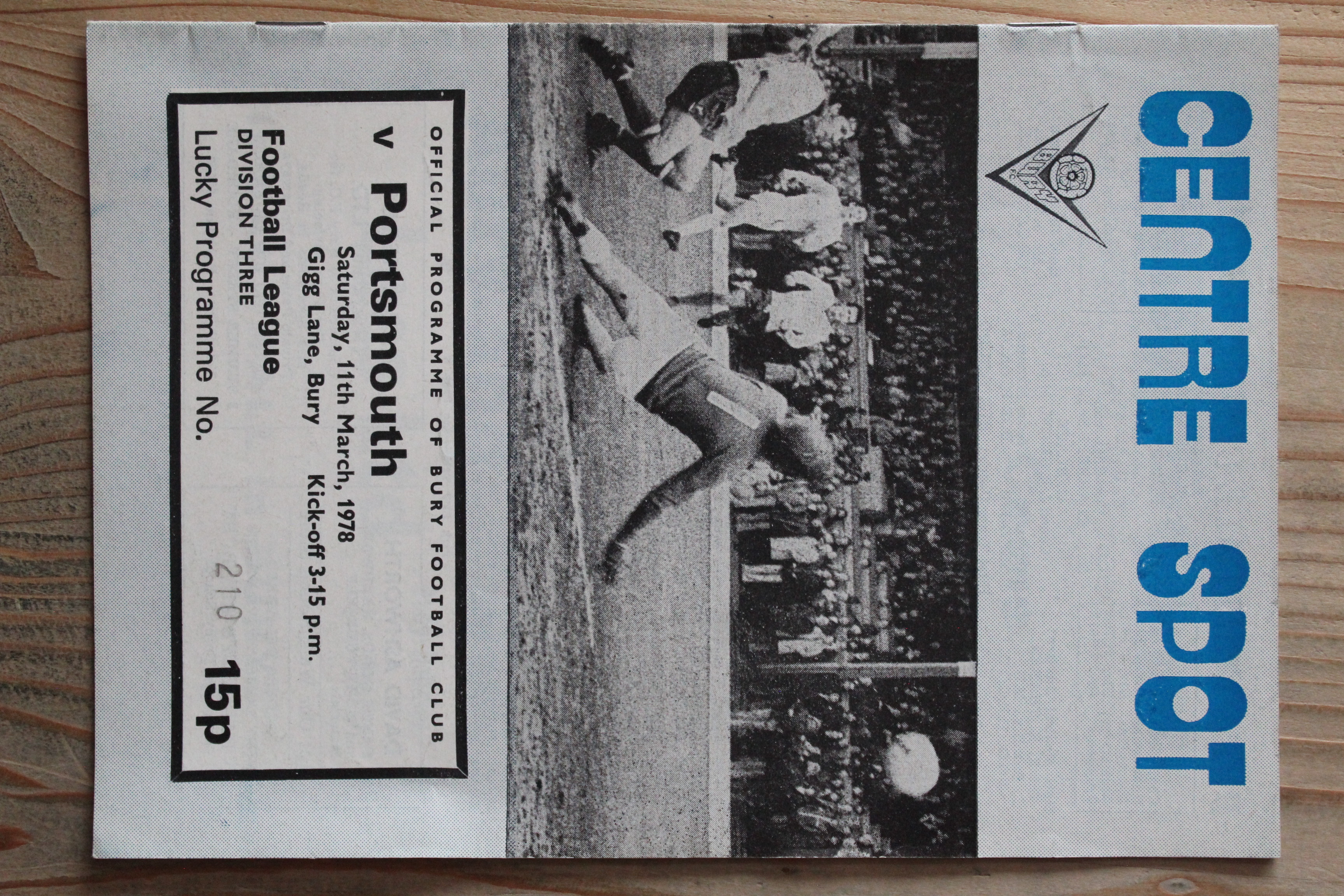 Bury FC v Portsmouth FC