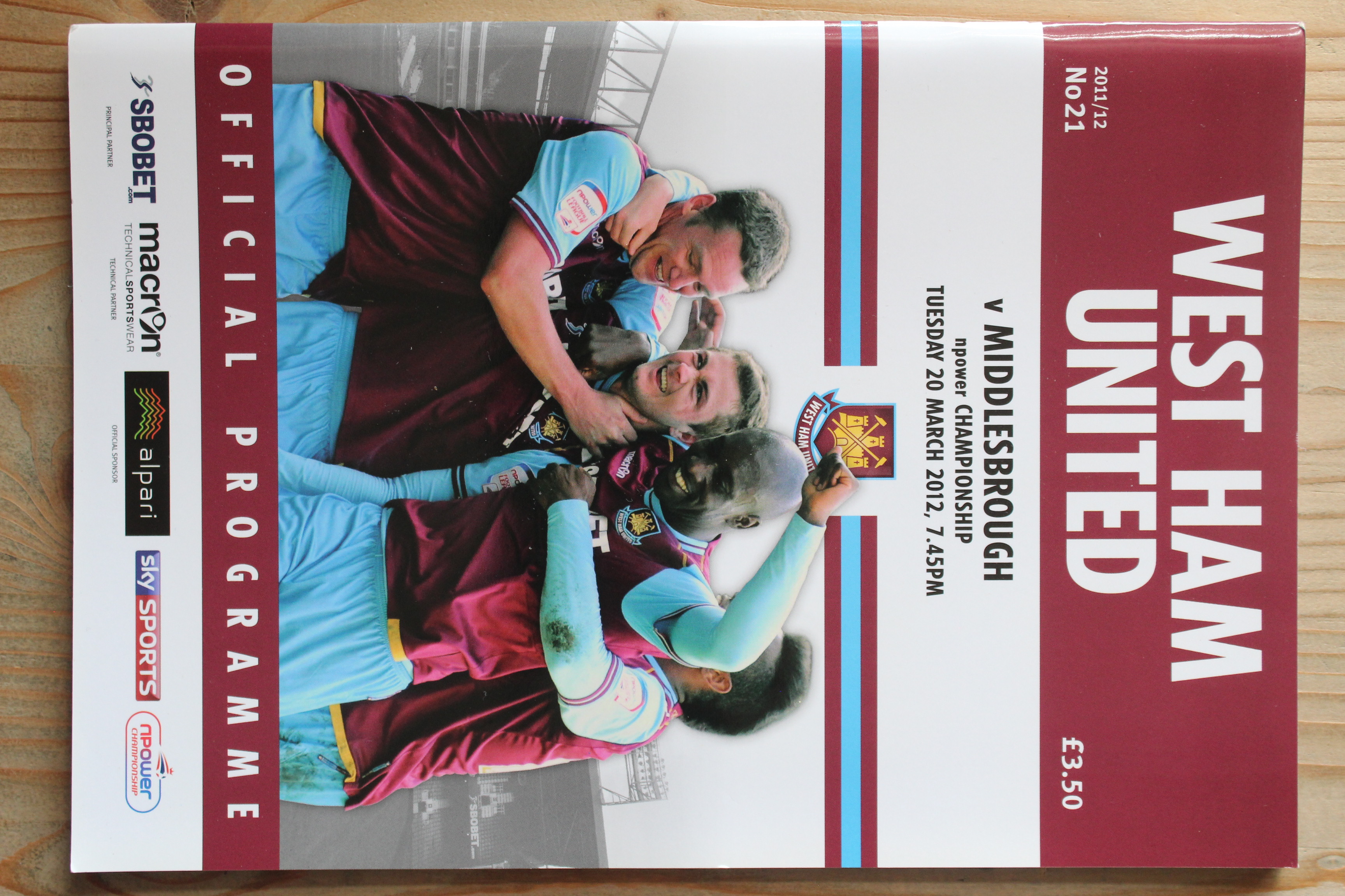 West Ham United FC v Middlesbrough FC