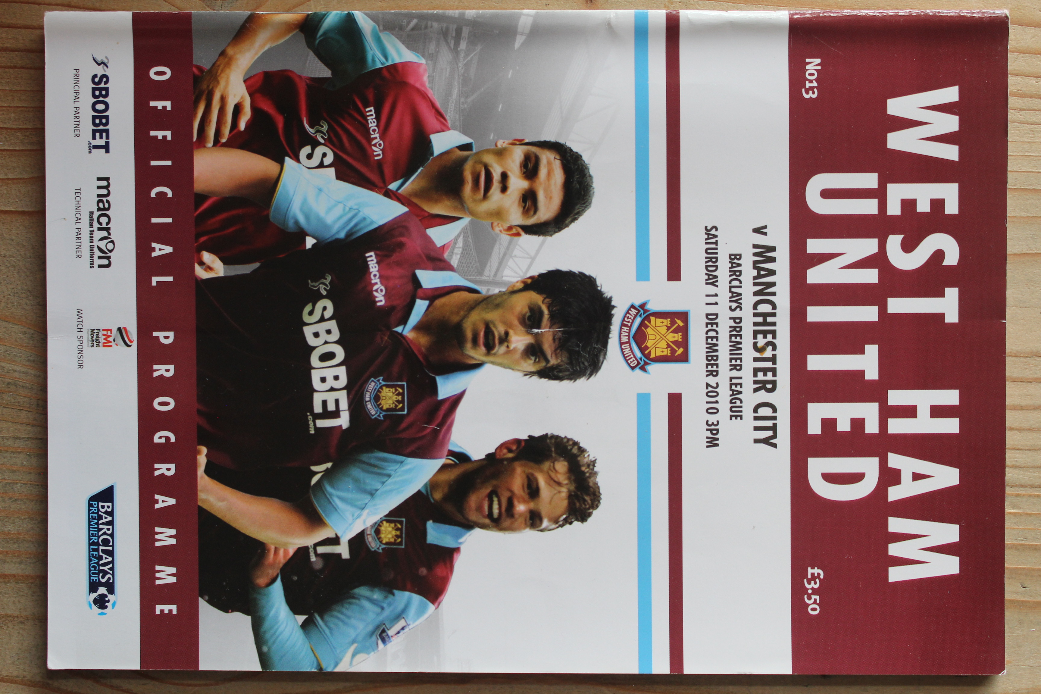 West Ham United FC v Manchester City FC