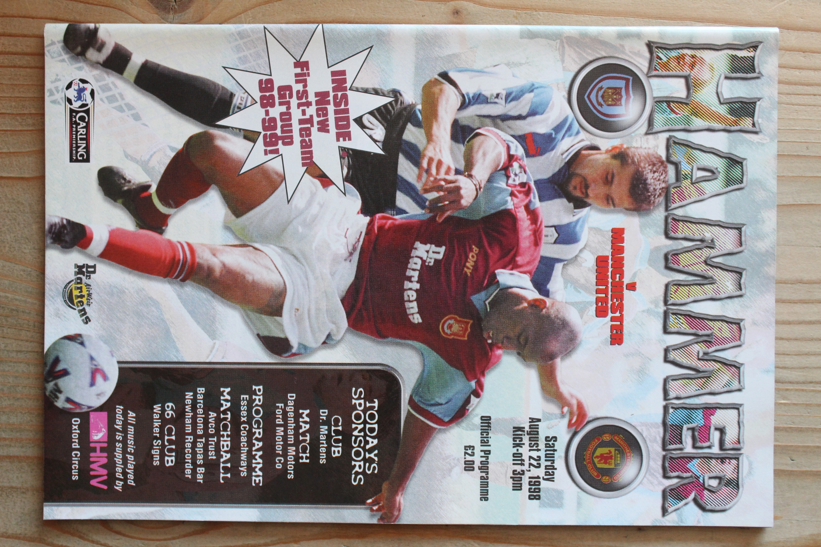 West Ham United FC v Manchester United FC