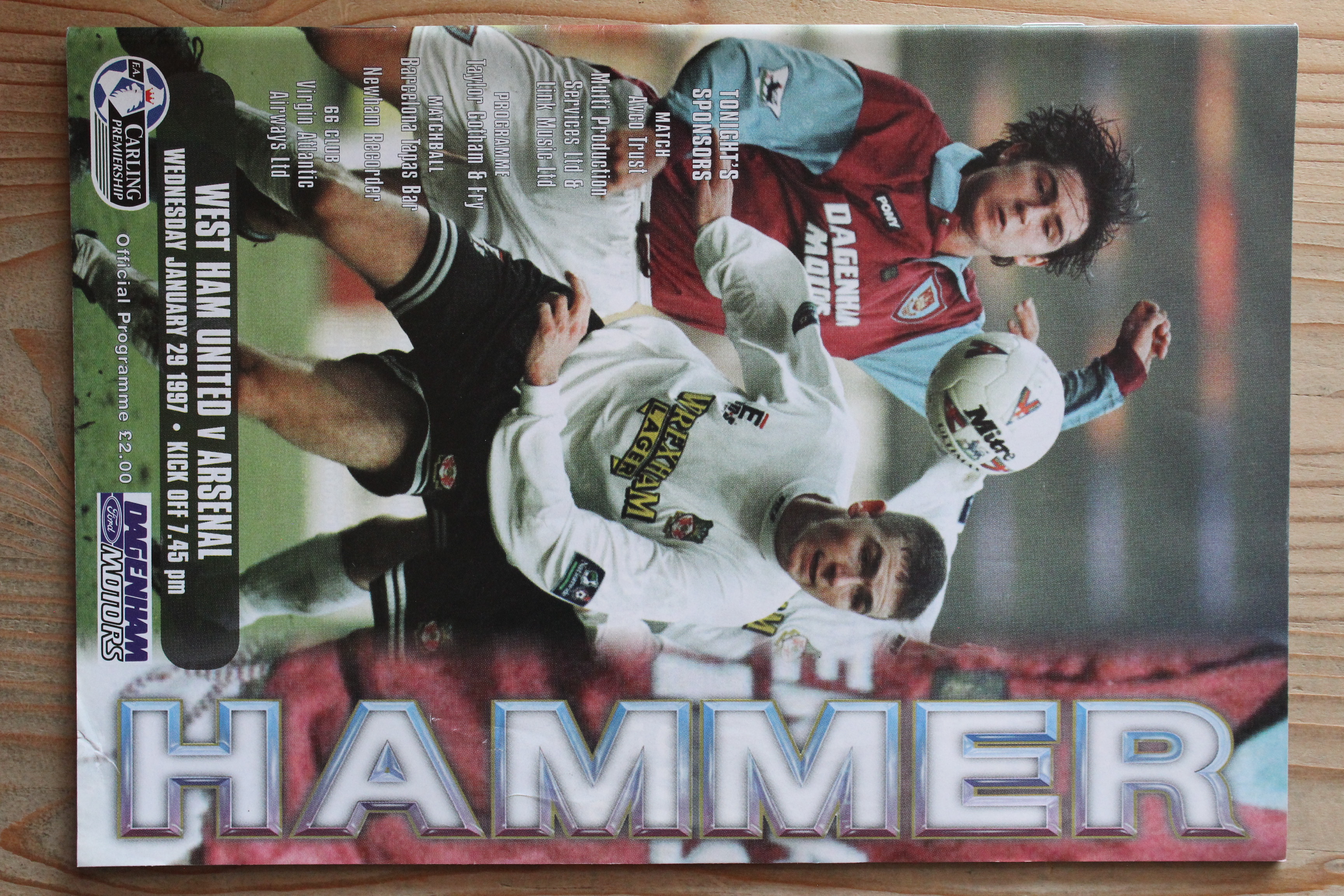West Ham United FC v Arsenal FC