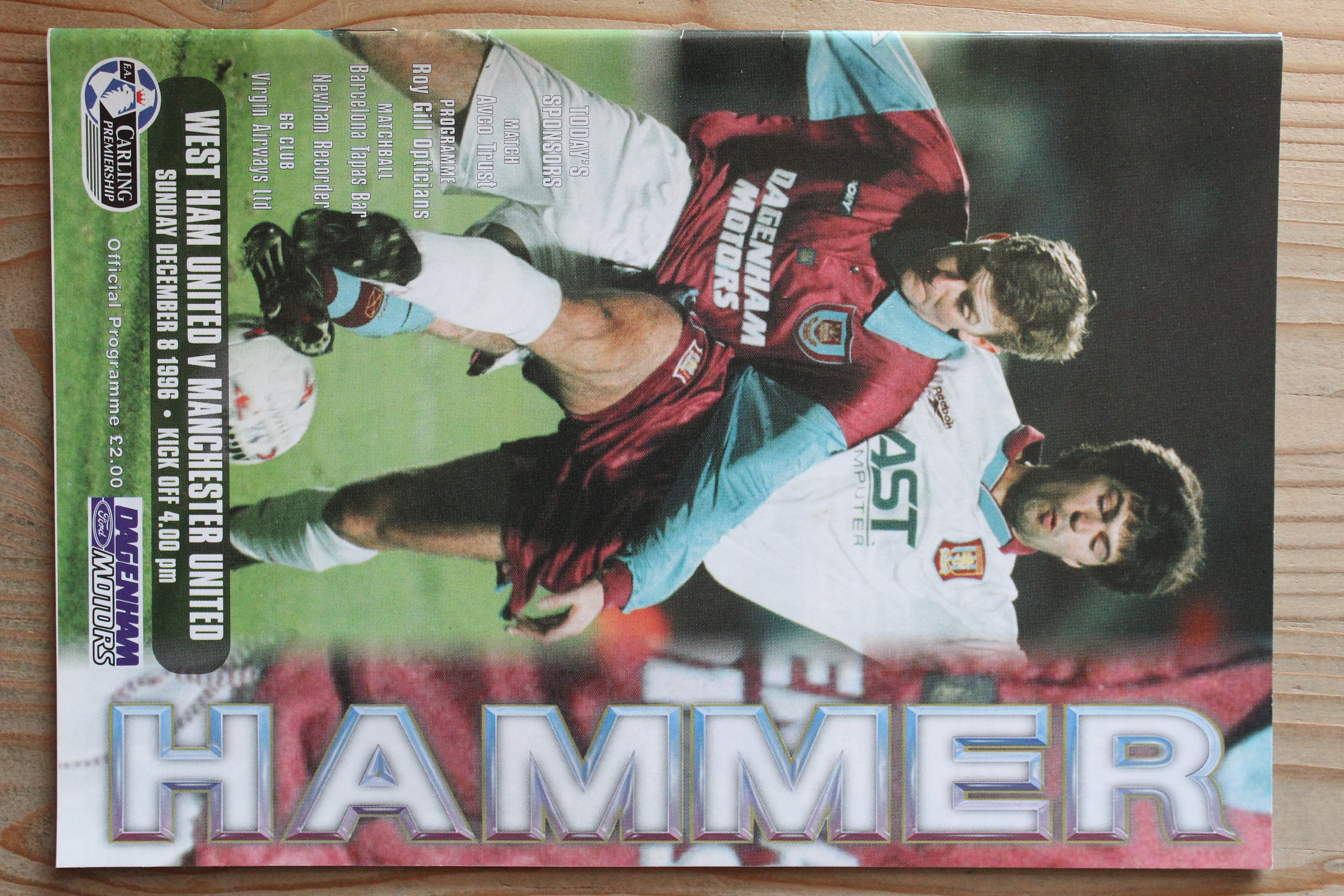 West Ham United FC v Manchester United FC