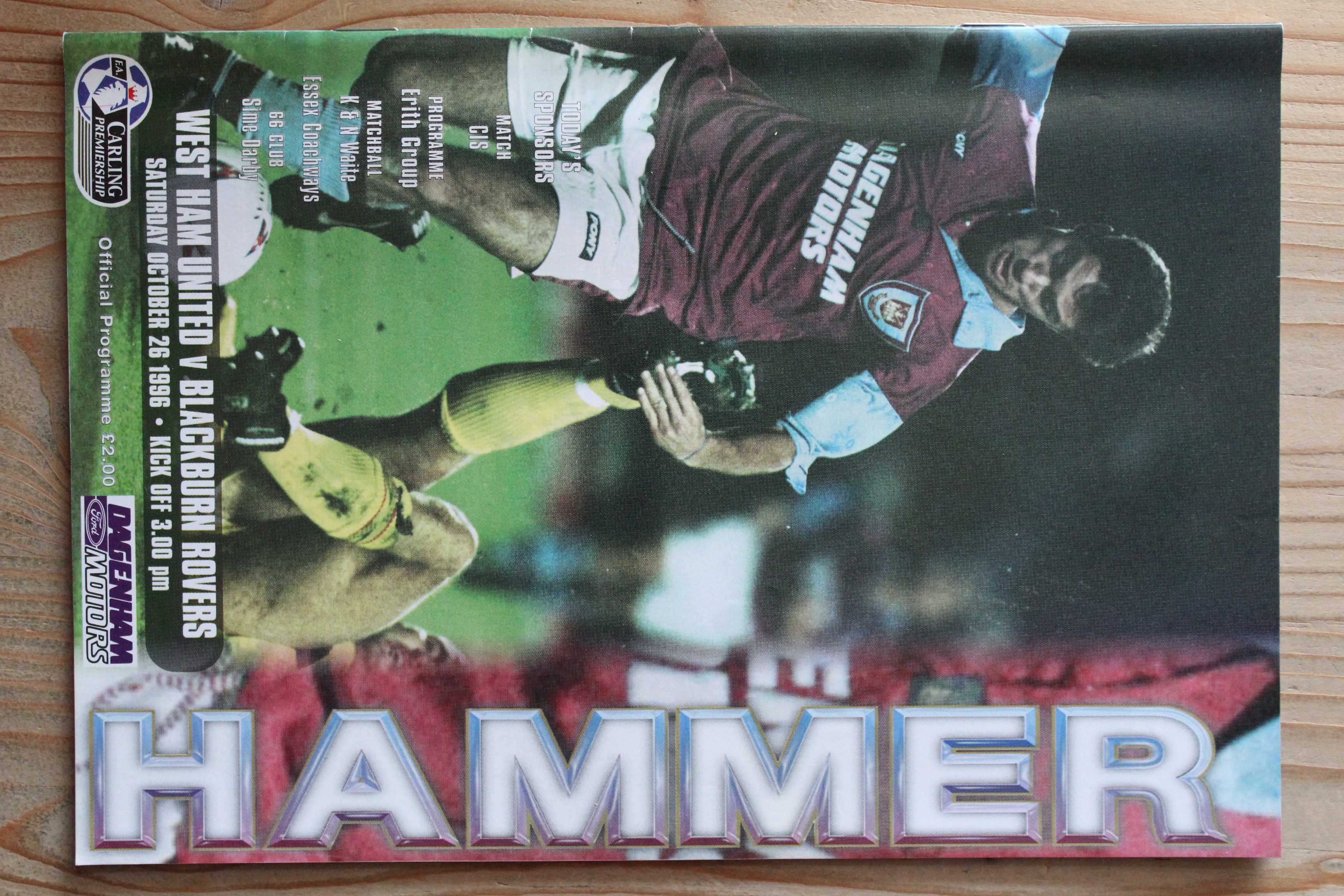 West Ham United FC v Blackburn Rovers FC