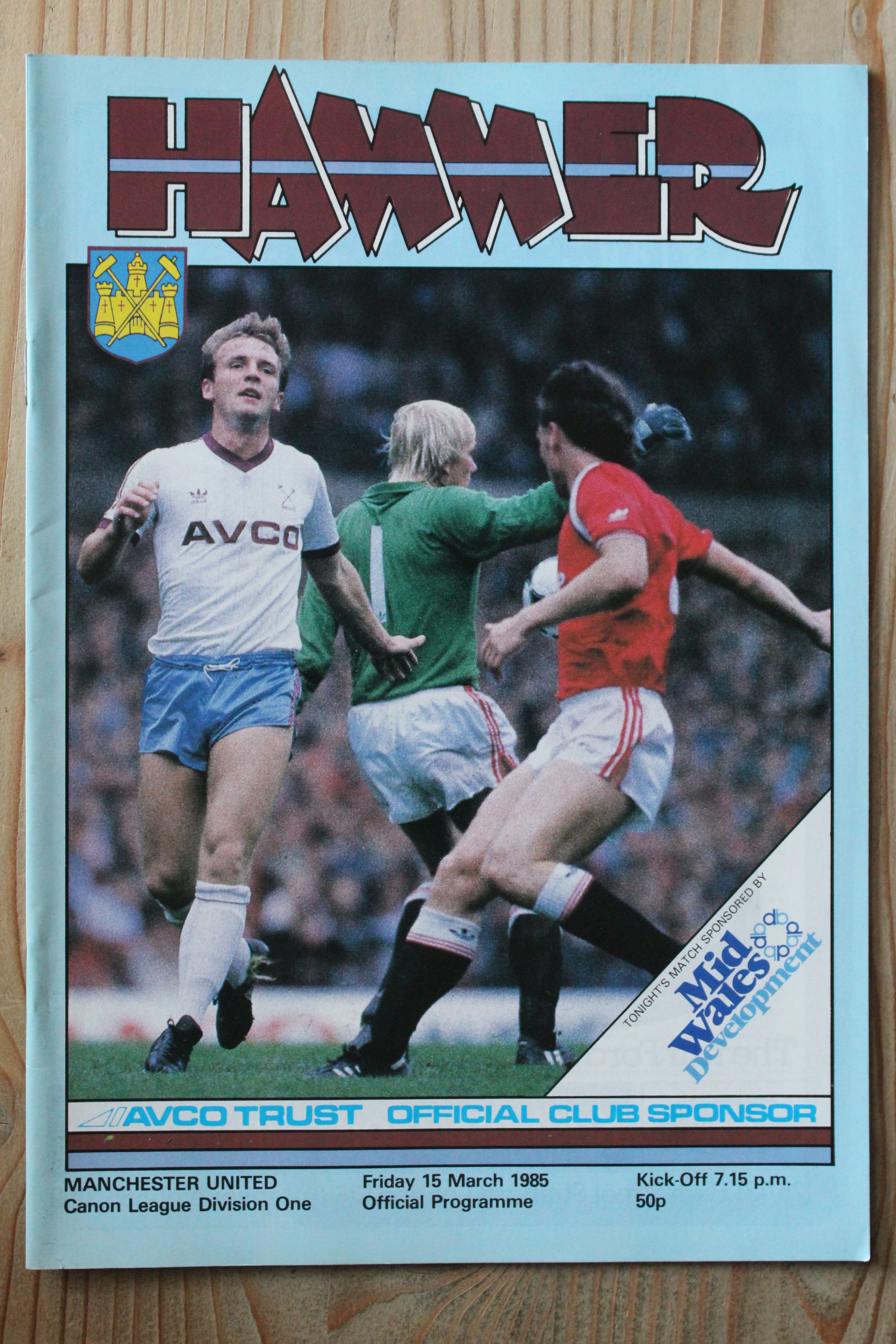 West Ham United FC v Manchester United FC